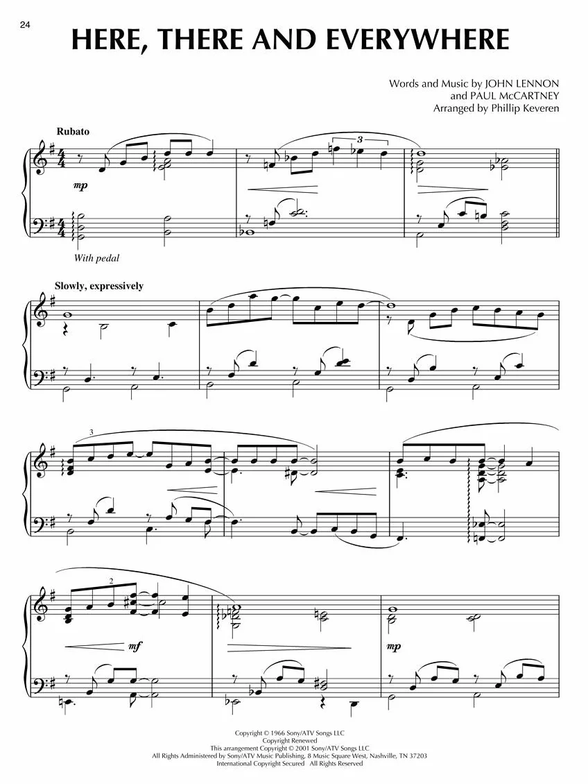 The beatles - 18 piano solos piano: Arr. Phillip Keveren the Phillip Keveren Series Piano Solo Nfmc 2024-2028 Selection