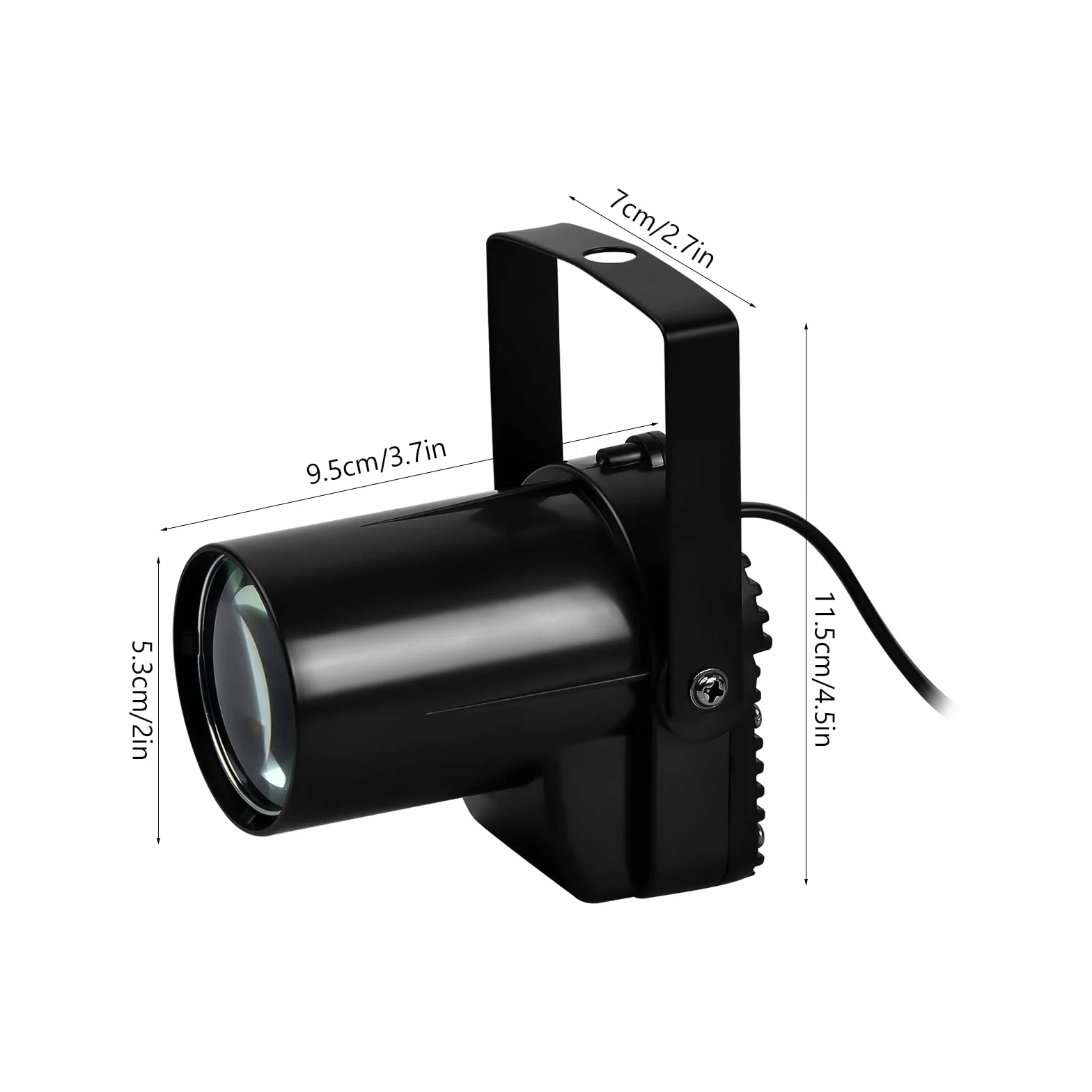 Jinlaili 5 W LED Pin Spot Light do lustra, oświetlenie dyskotekowe, białe reflektory sceniczne, reflektory sceniczne z lustrem kulowym, reflektory LED do dyskoteki, do KTV, baru, klubu, imprezy