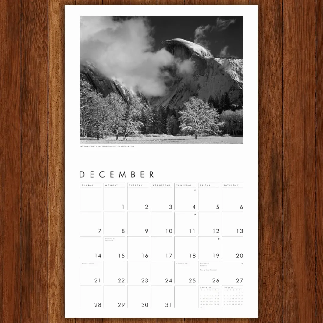 Ansel Adams 2025 Wall Calendar: Authorized Edition: 13-Month Nature Photography Collection (Monthly Calendar)