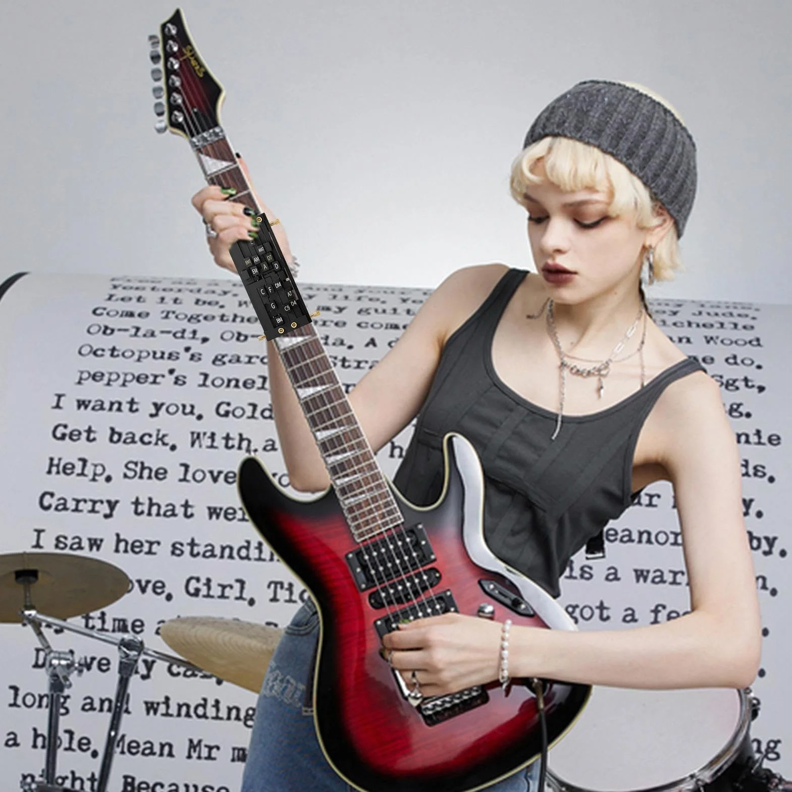 Narzędzia do nauki gry na gitarze - wielofunkcyjne narzędzie do nauki akordów | Narzędzie edukacyjne dla początkujących seniorów do muzyki domowej