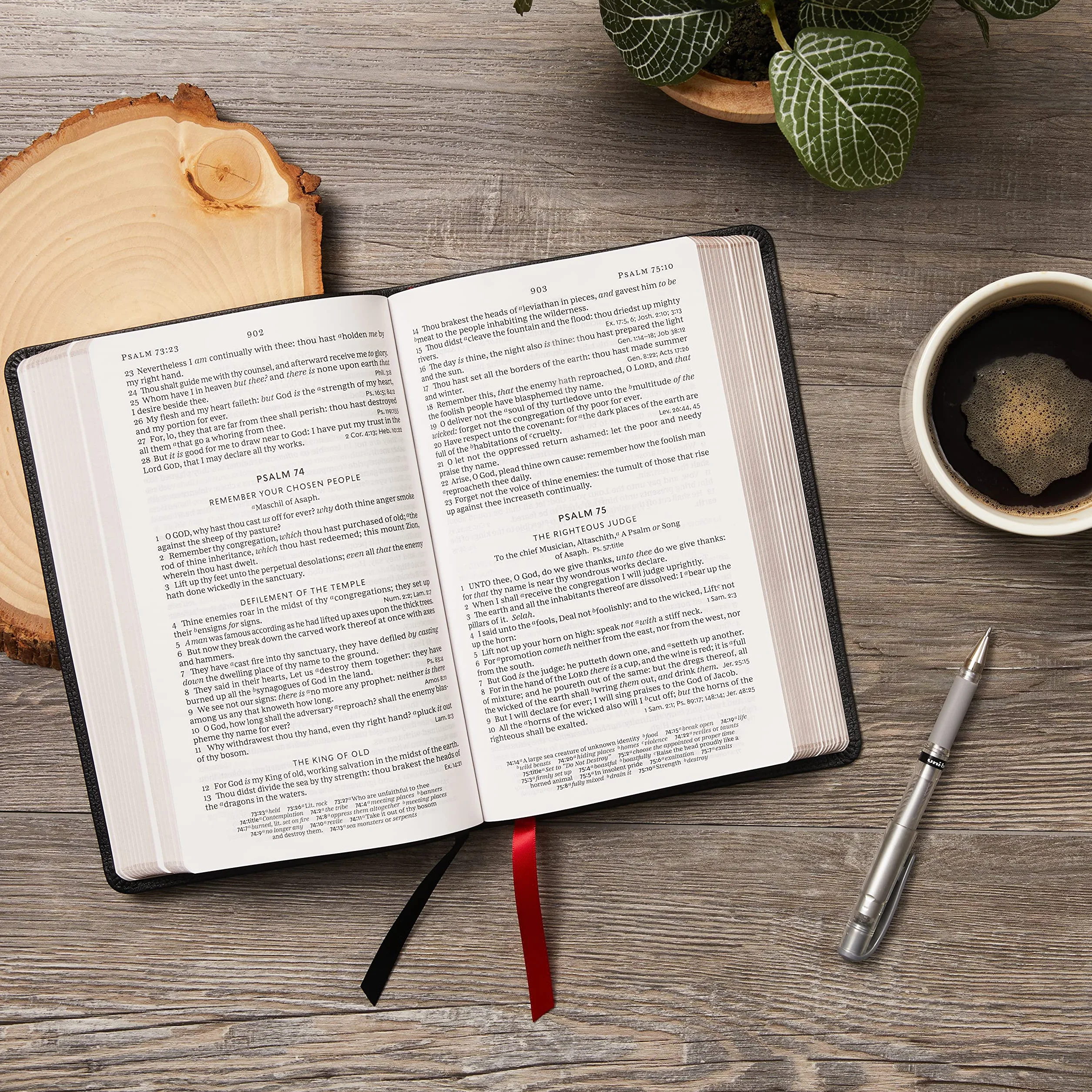 KJV Holy Bible: Large Print Single-Column with 43,000 End-Of-Verse Cross References, Black Leathersoft, Personal Size, Red Letter, Comfort Print: King James Version: Holy Bible, King James Version