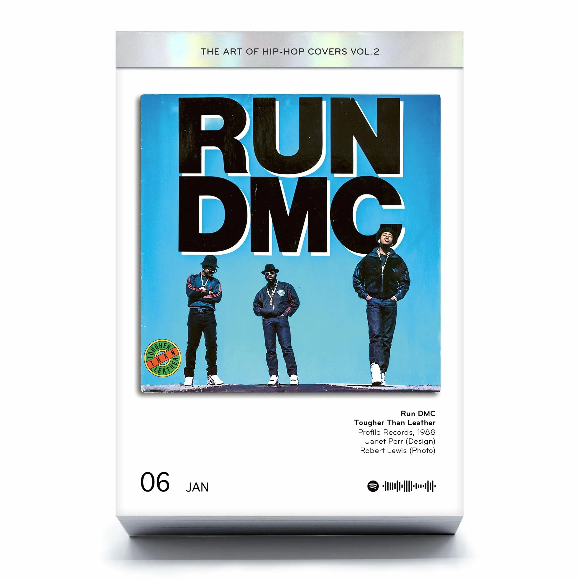 The Art of Hip Hop Covers Volume 2: Tagesabreißkalender mit 366 Best-of Hip-Hop Vinyl Covern aus 5 Jahrzehnten. Zusätzlich mit praktischen Spotify Codes.