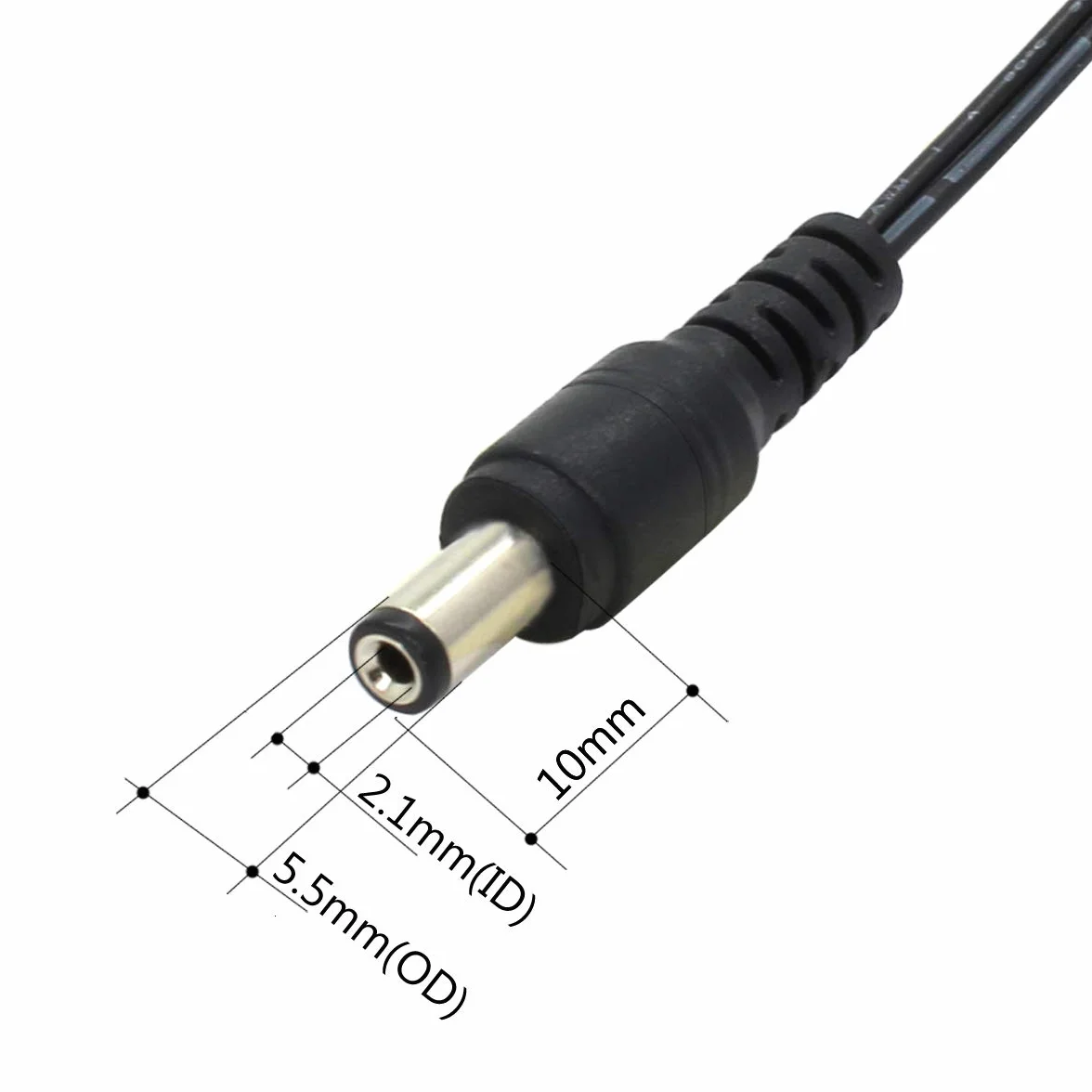 Zestaw 2 zasilaczy DC 9V 1,5A, wtyczka 5,5 mm x 2,1 mm, środek ujemny