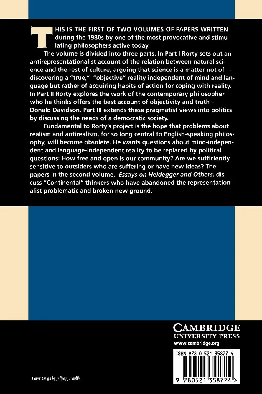 Objectivity, Relativism, and Truth: Philosophical Papers