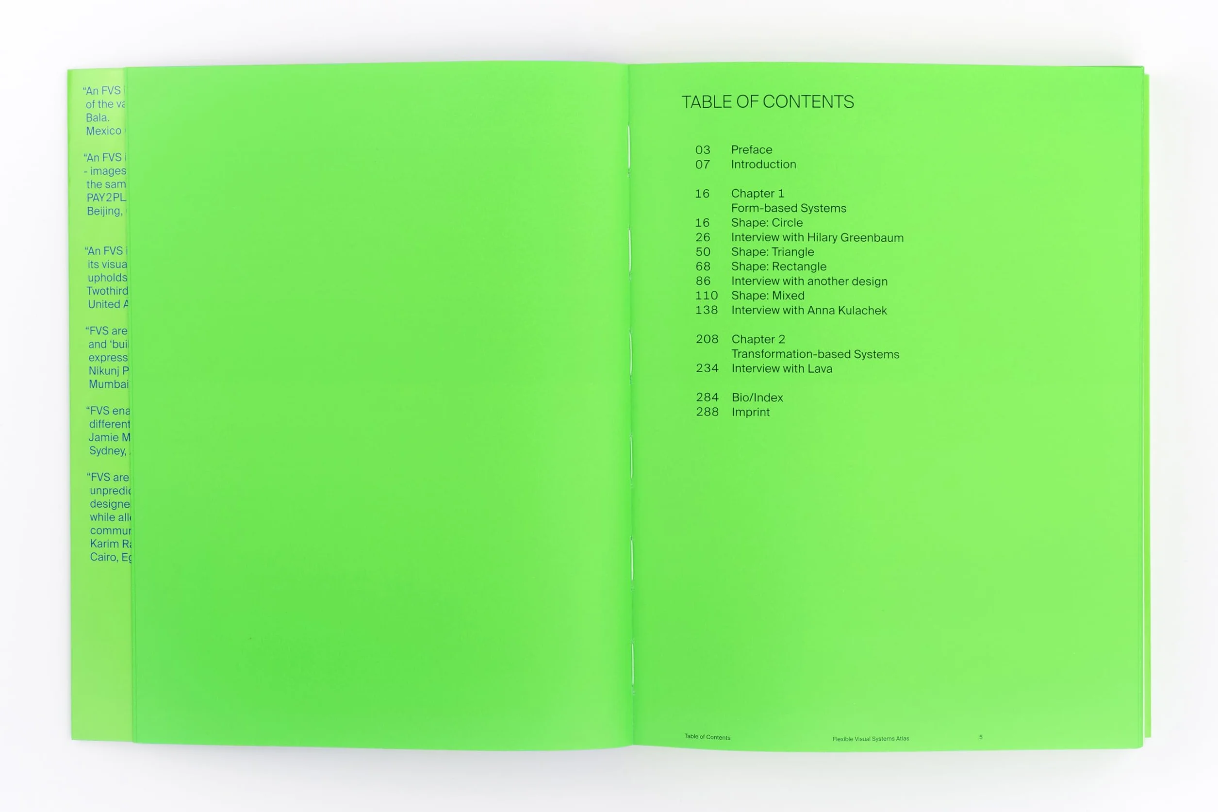 Flexible Visual Systems: The Fvs Atlas