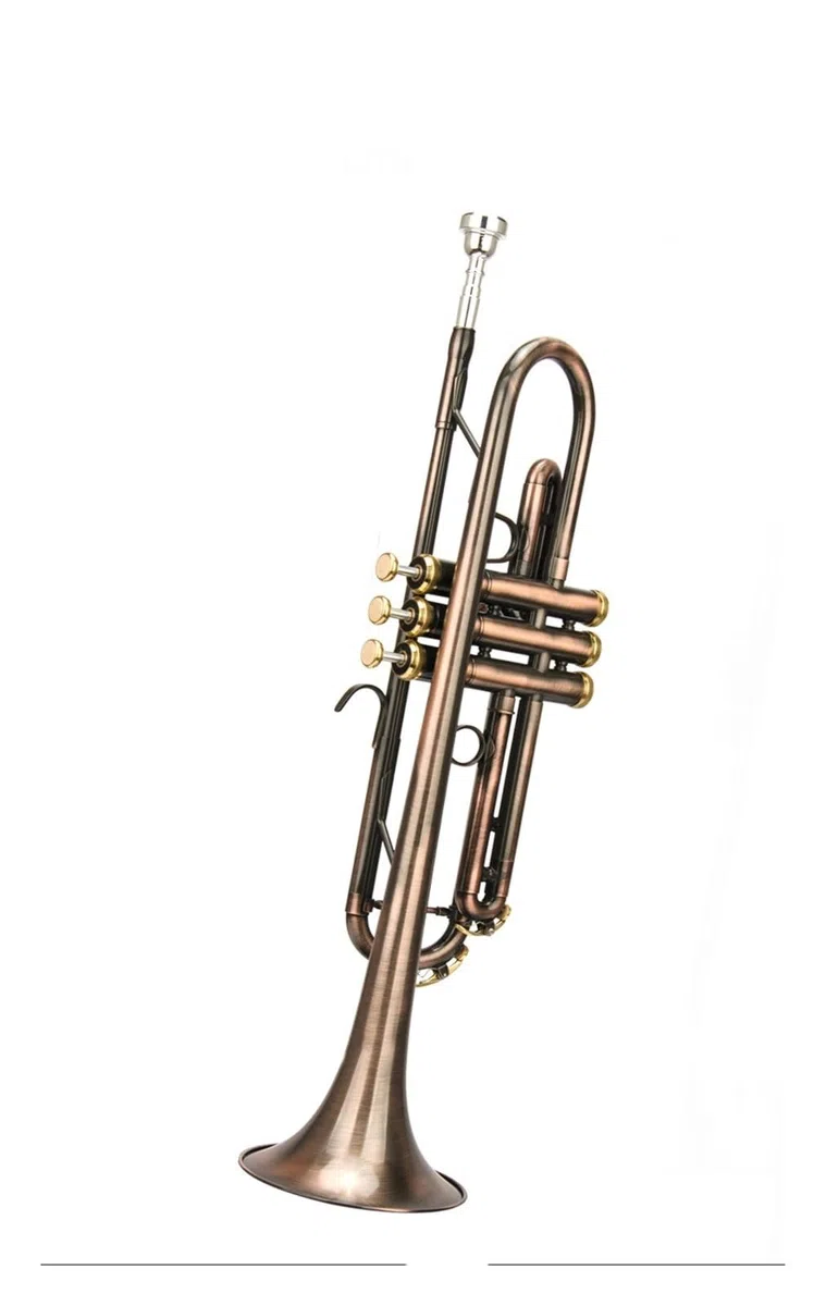 trąbka instrument Zabytkowa trąbka w kolorze B-dur trąbka trąbkowa
