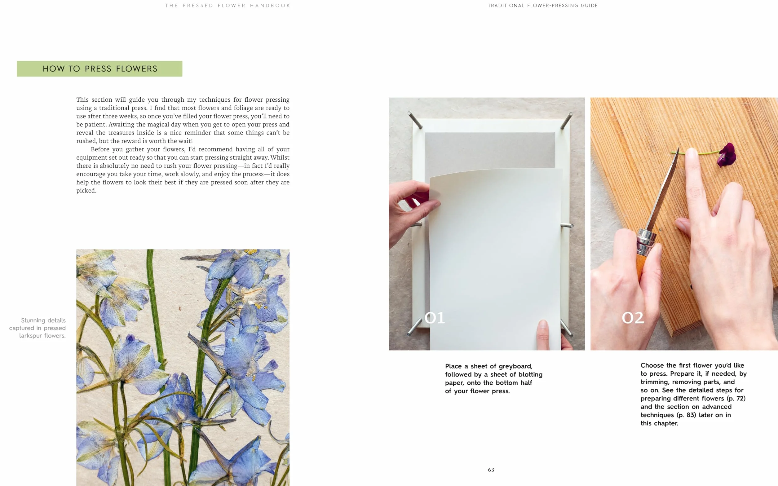 The Pressed Flower Handbook: Simple Methods for Connecting with Nature and Preserving the Beauty of the Garden Through the Seasons - Grow, Gather, Press, Create