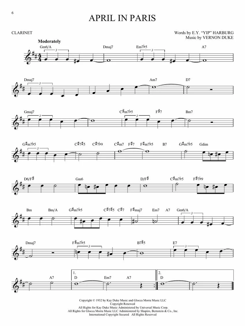 101 Jazz Songs for Clarinet