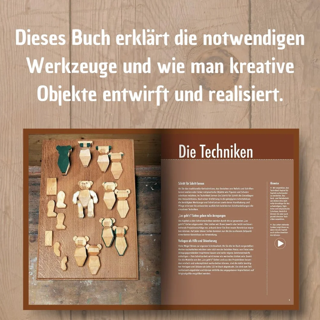 Schnitzen: Das Grundlagenbuch. Mit Online-Tutorialvideos