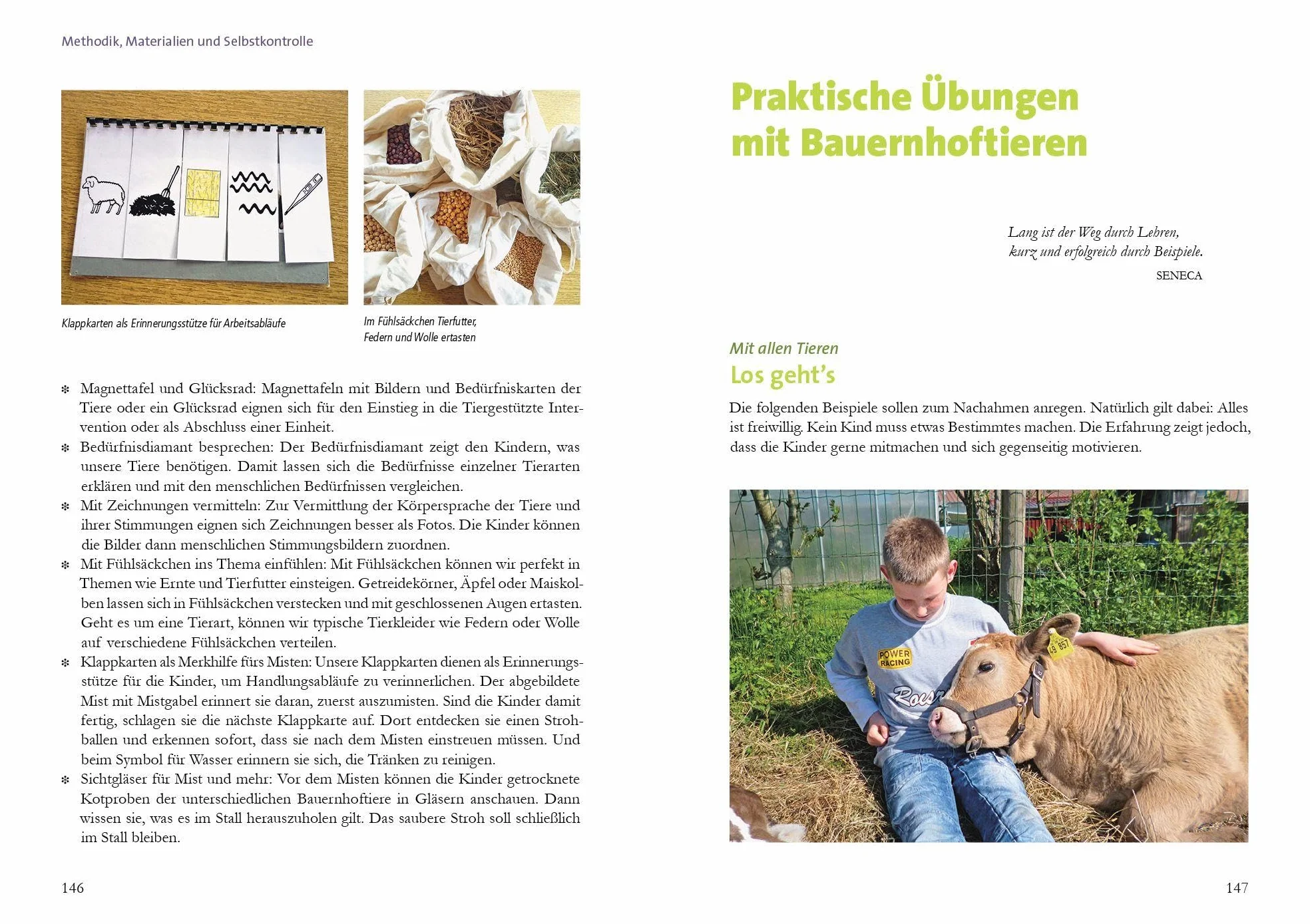Bauernhoftiere bewegen Kinder: Tiergestützte Therapie und Pädagogik mit Schaf, Kuh und Co. - ganz praktisch