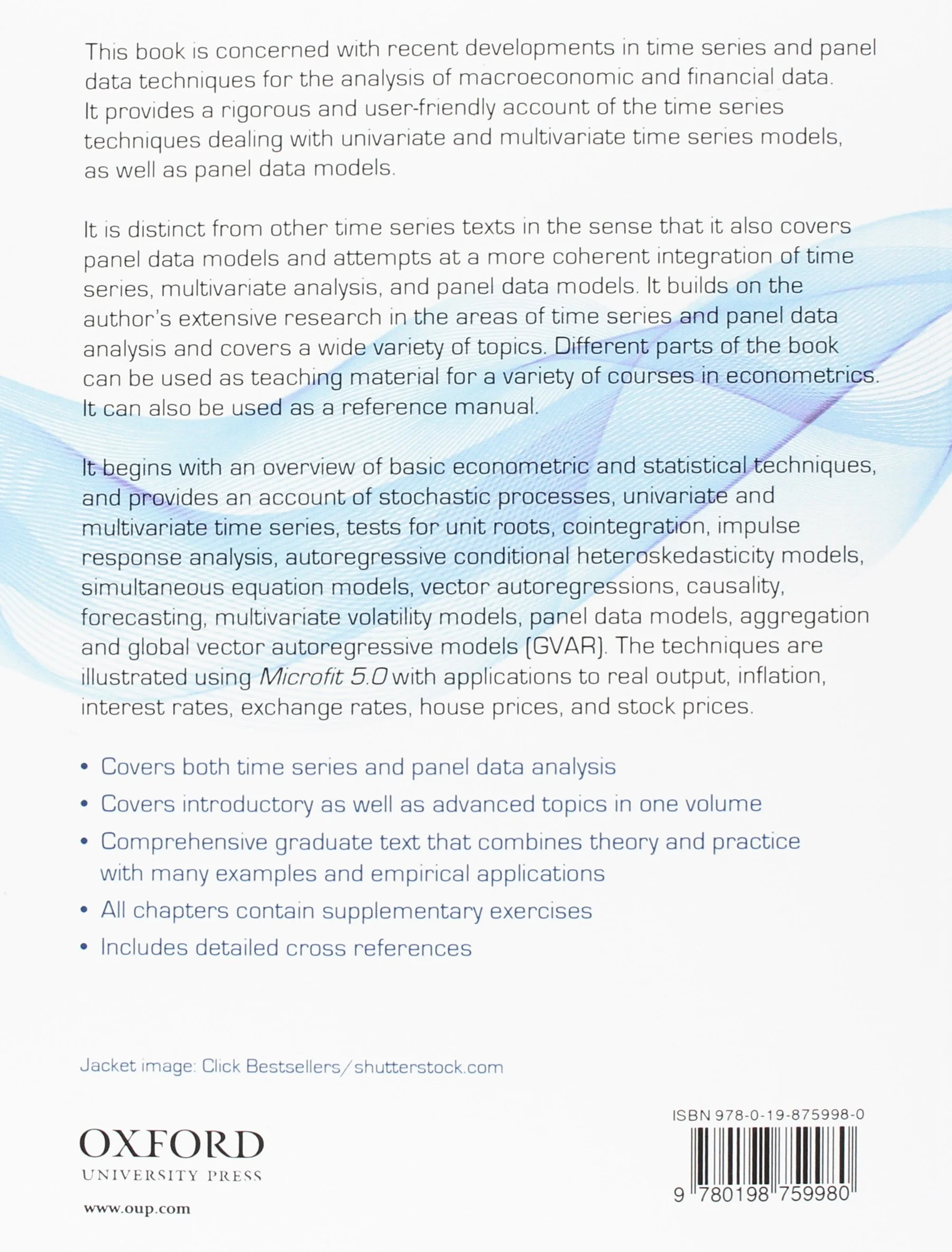Time Series and Panel Data Econometrics