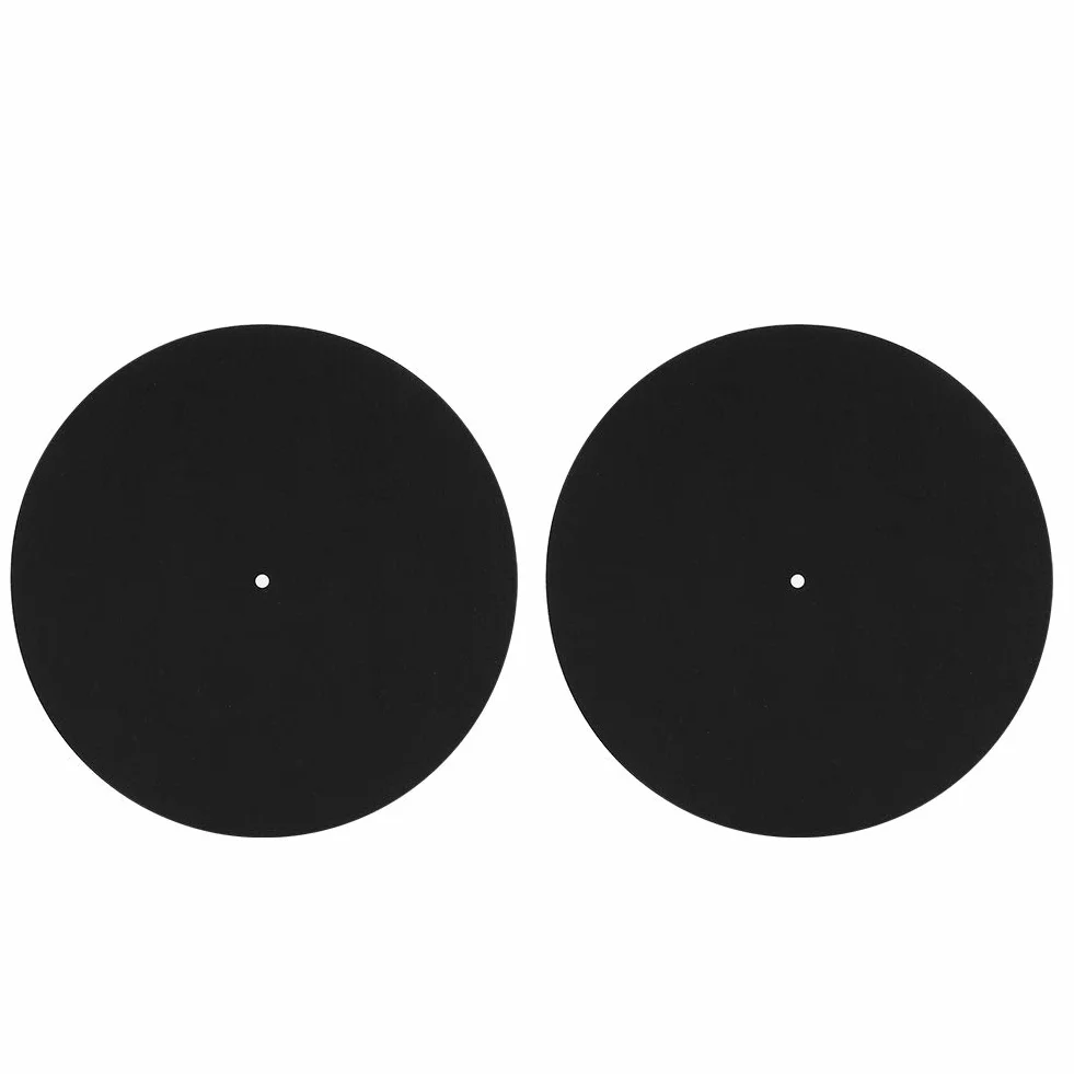 2 szt. 30 cm miękki filc gramofon gramofon mata antypoślizgowa antystatyczna podkładka do nagrywania, ultracienka antystatyczna winylowa gramofon ochronny