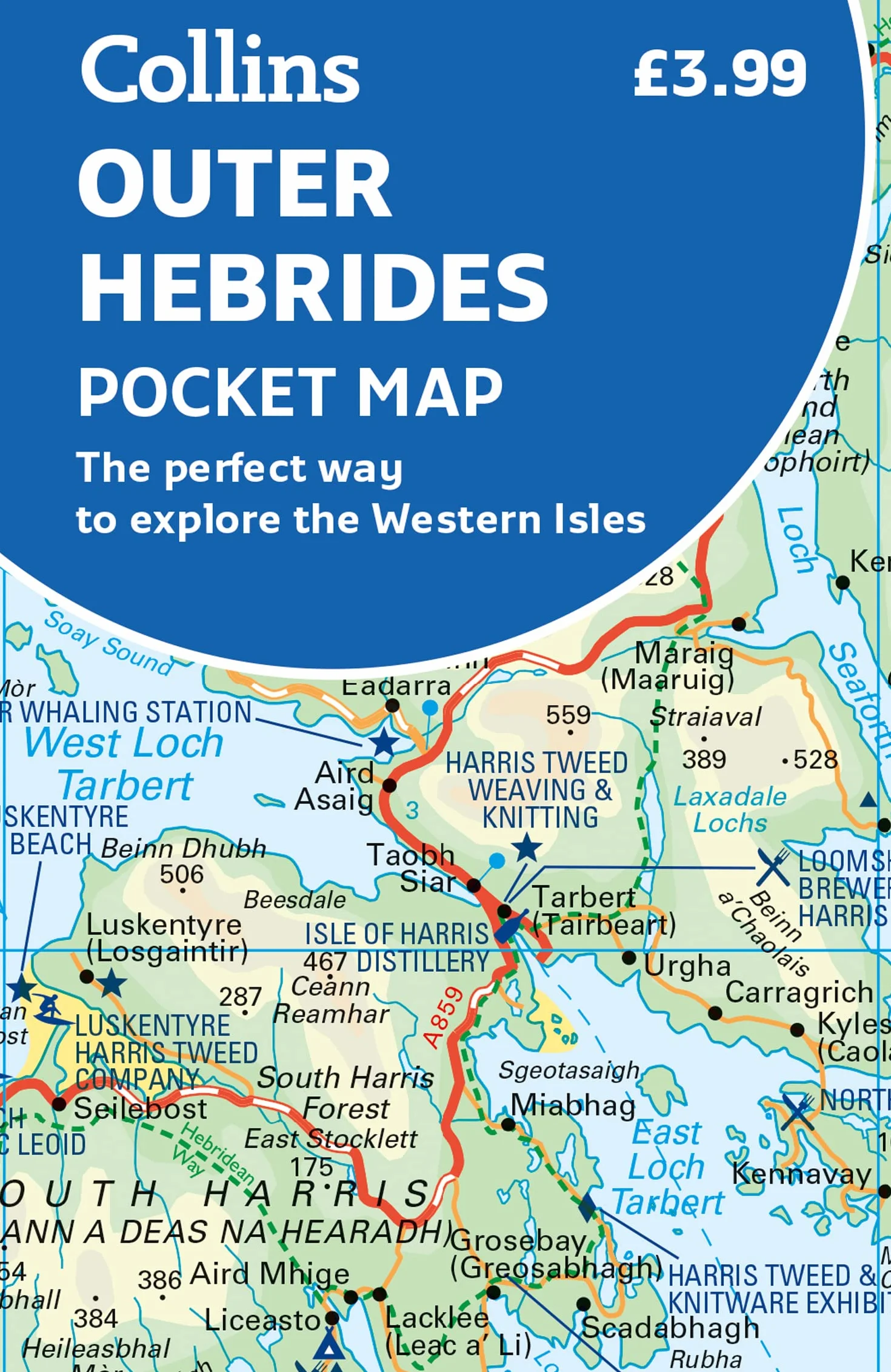Outer Hebrides Pocket Map: Explore the Western Isles