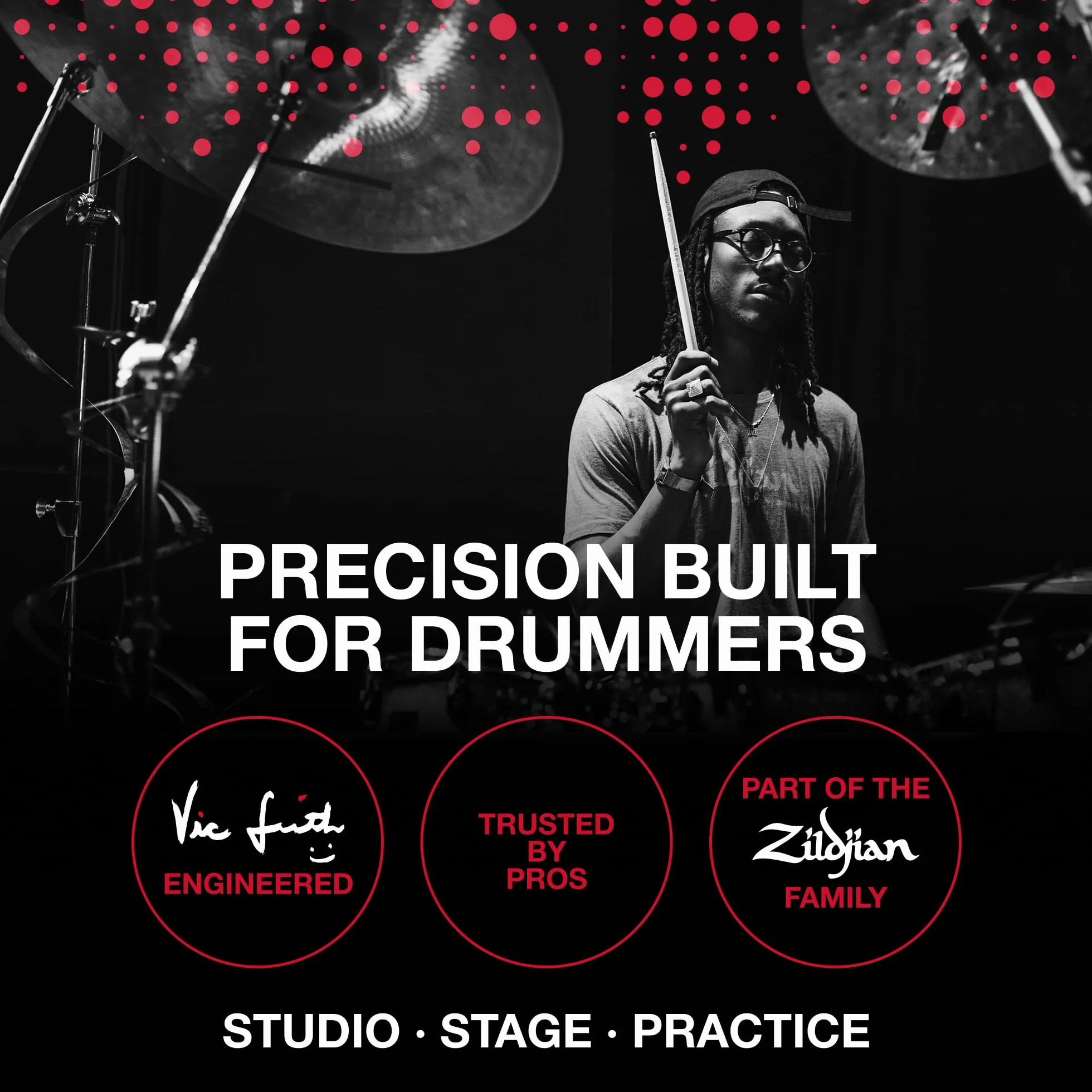 Vic Firth Forth Corpsmaster Signature John Mapes Multi-Tenor Sticks Pałki perkusyjne