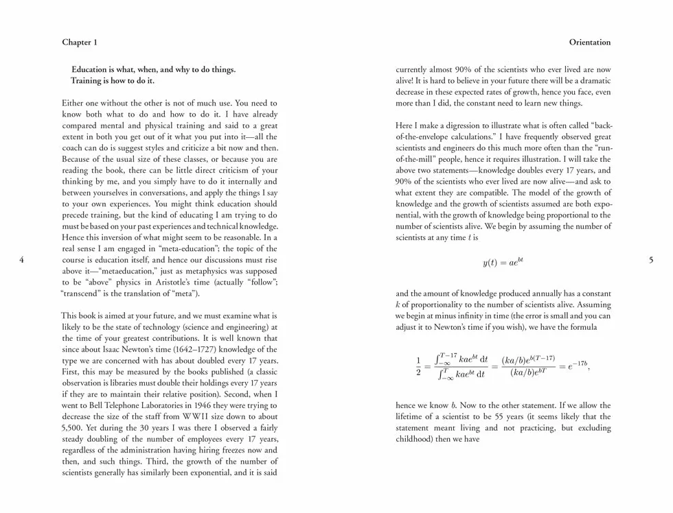 The Art of Doing Science and Engineering: Learning to Learn