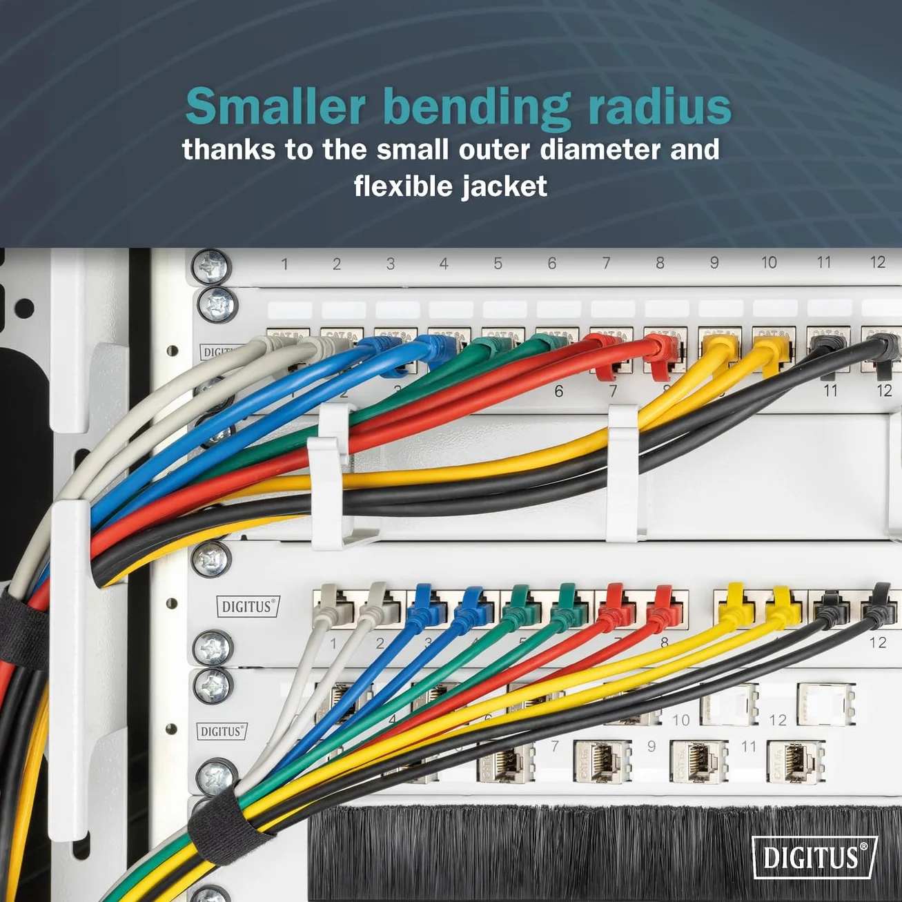 DIGITUS Kabel LAN Cat 6A – 7 m – wersja Slim AWG 32-7 – 10 Gb/s – kabel sieciowy RJ45 – F-FTP – PoE+ – LSZH – kompatybilny z Cat7, Cat6, Cat5e – szary