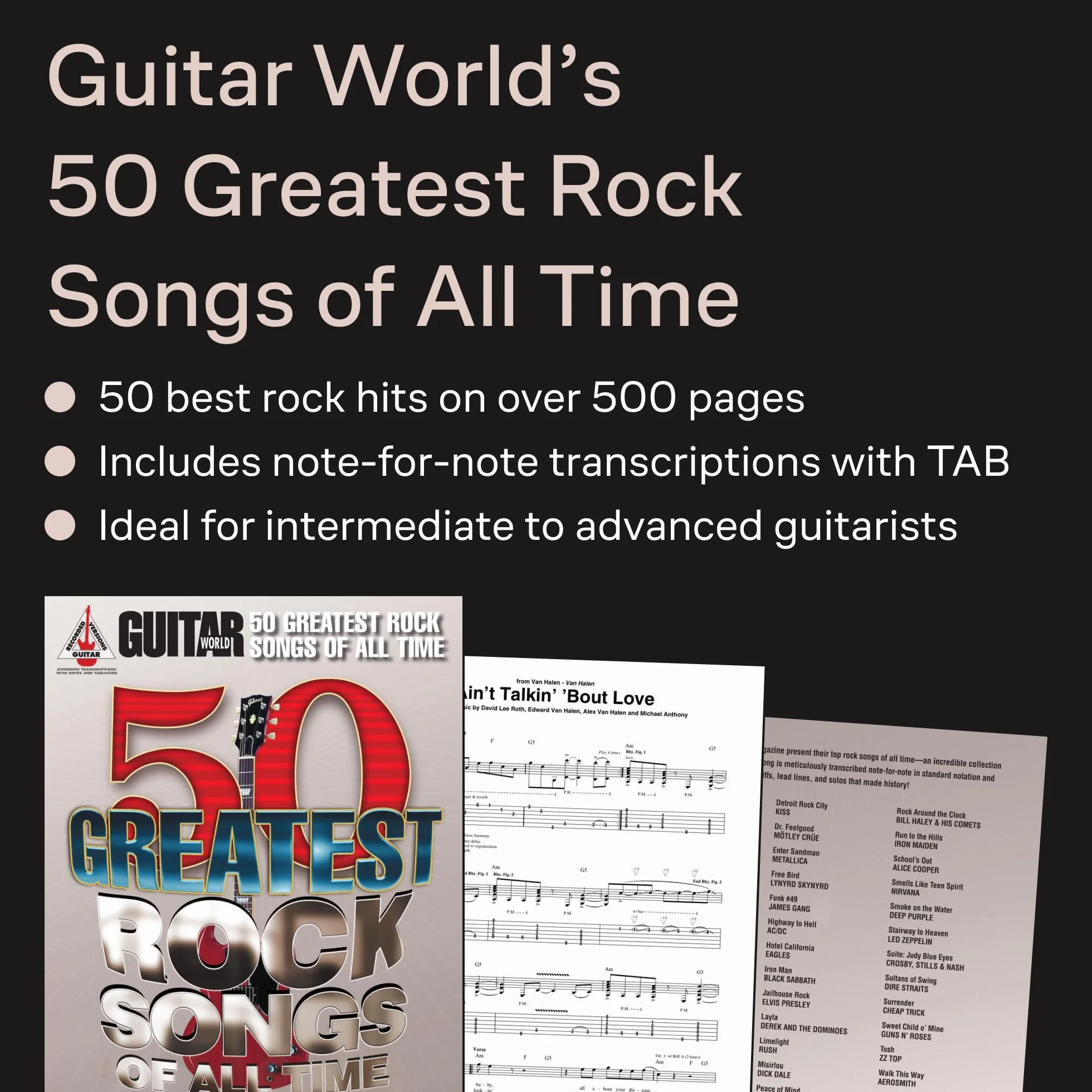 Guitar world: 50 greatest rock songs of all time