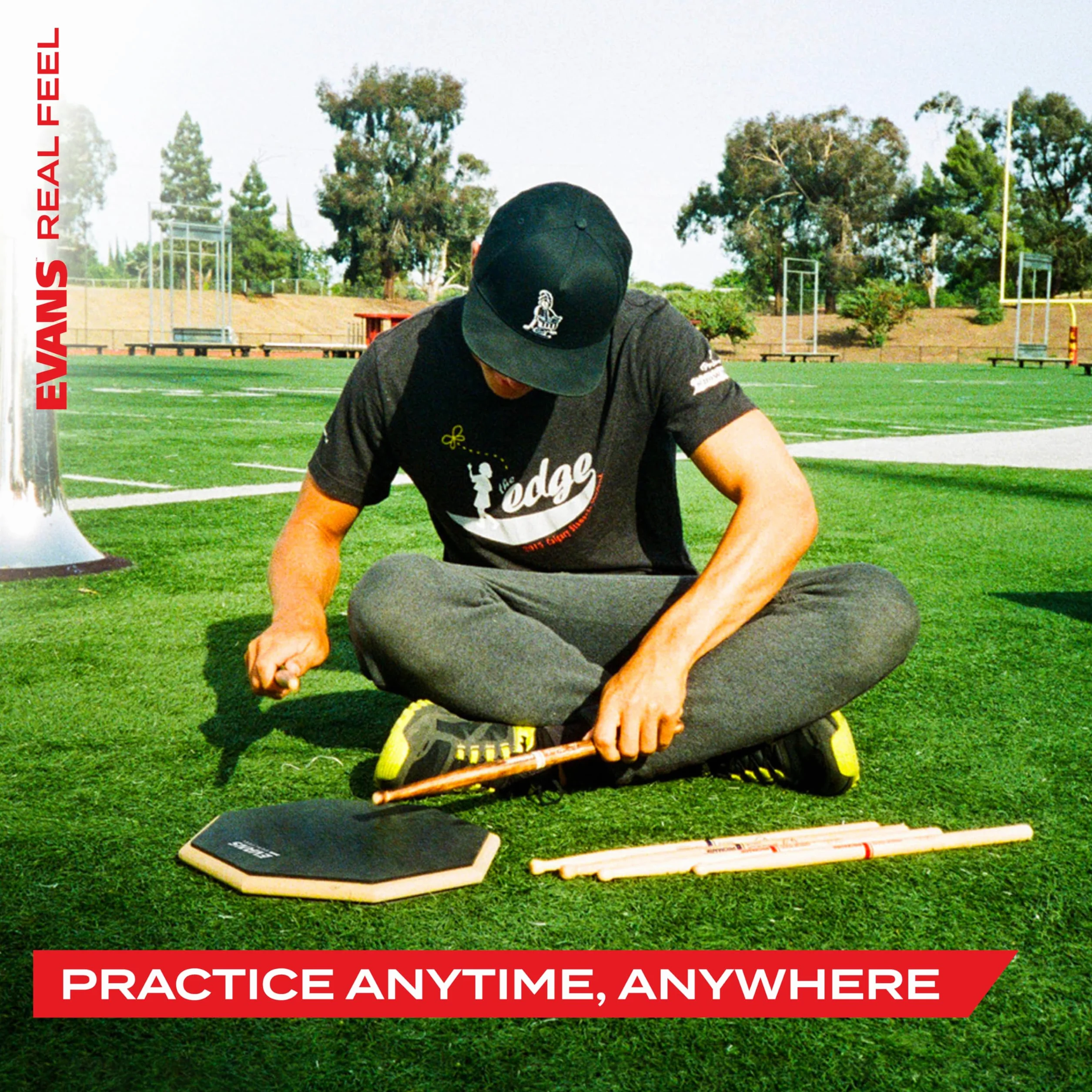 Evans Practice Pad Real Feel RF-12G, 12", one-sided - Akcesorium do perkusji