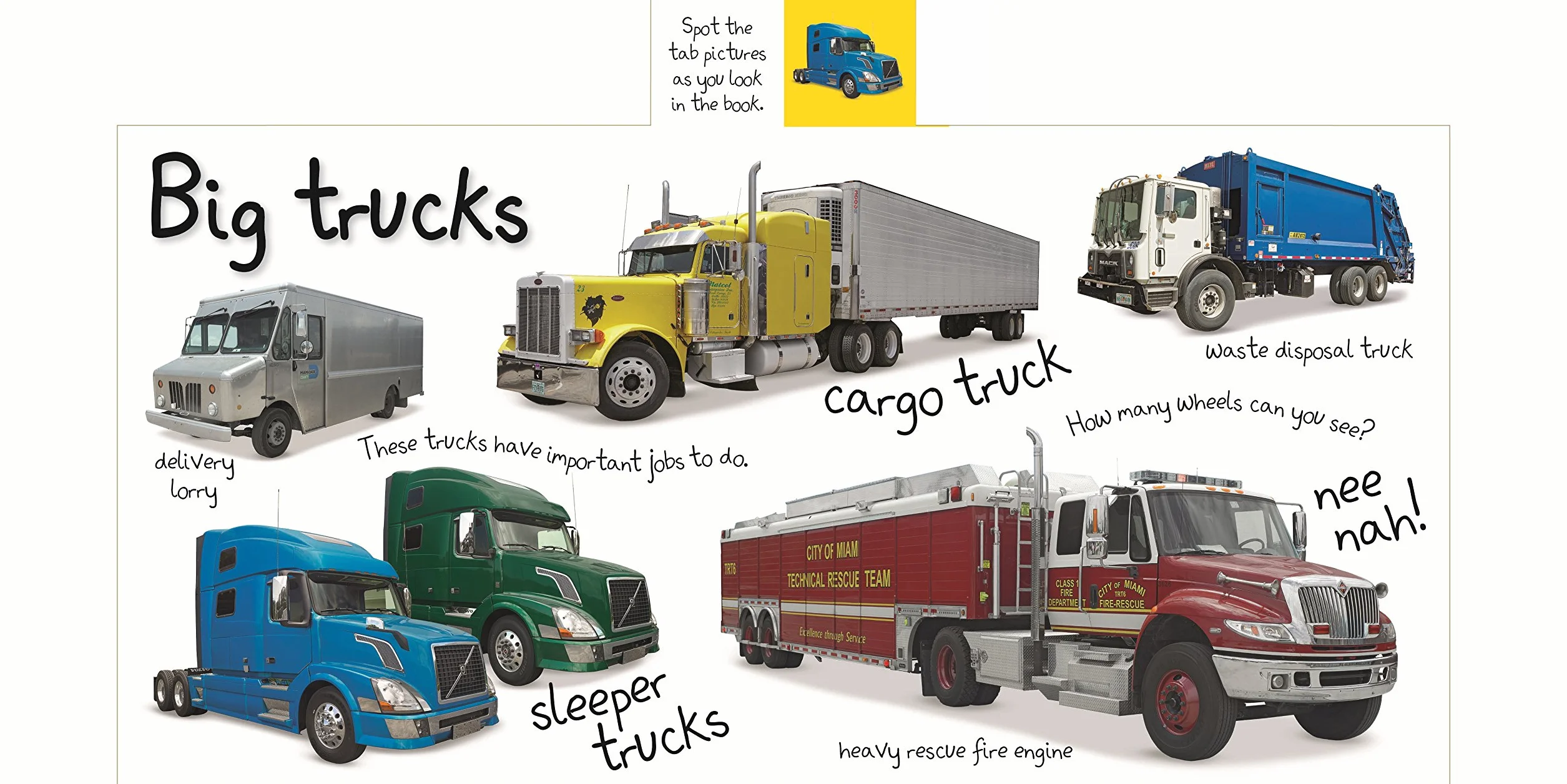 My First Trucks and Diggers Let's Get Driving (My First Tabbed Board Book)