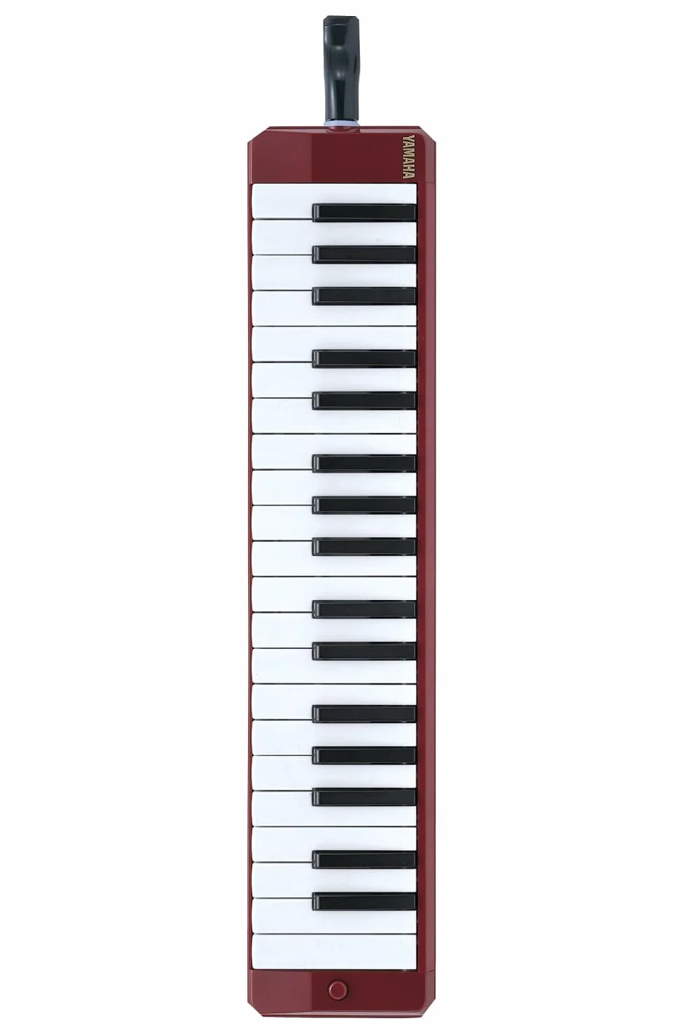 YAMAHA P-37D Pianica 37 kluczy, 3 oktave, od f do f3, waga: 790 g, w tym ustnik, zestaw rur przedłużających i futerał, ciemnoczerwony, 52 cm x 6 cm x 18 cm