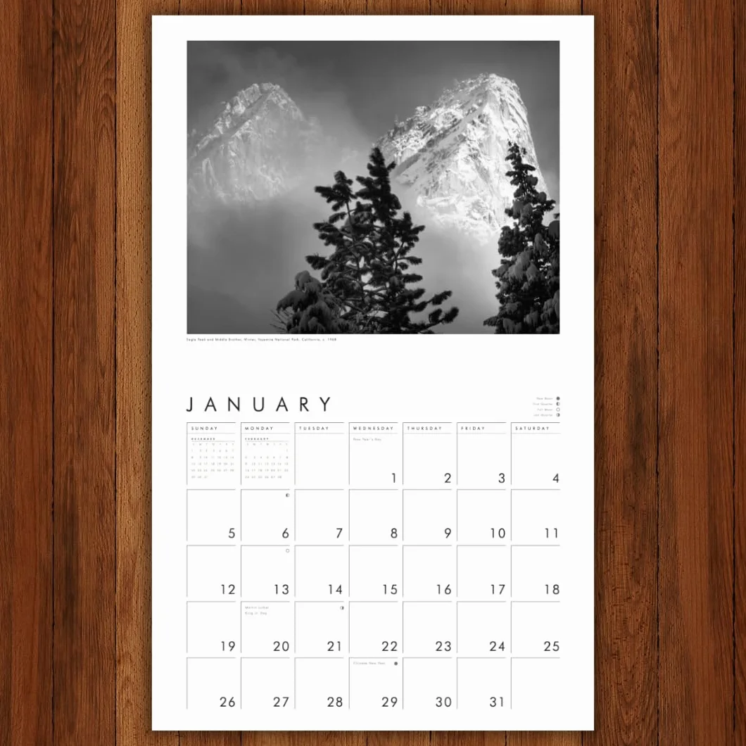 Ansel Adams 2025 Wall Calendar: Authorized Edition: 13-Month Nature Photography Collection (Monthly Calendar)