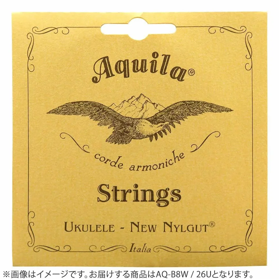 Aquila 26U ukulele barytonowe 8 strun zestaw nowy Nylgut DGBE Tuning z 2 srebrnymi strunami nawiniętymi