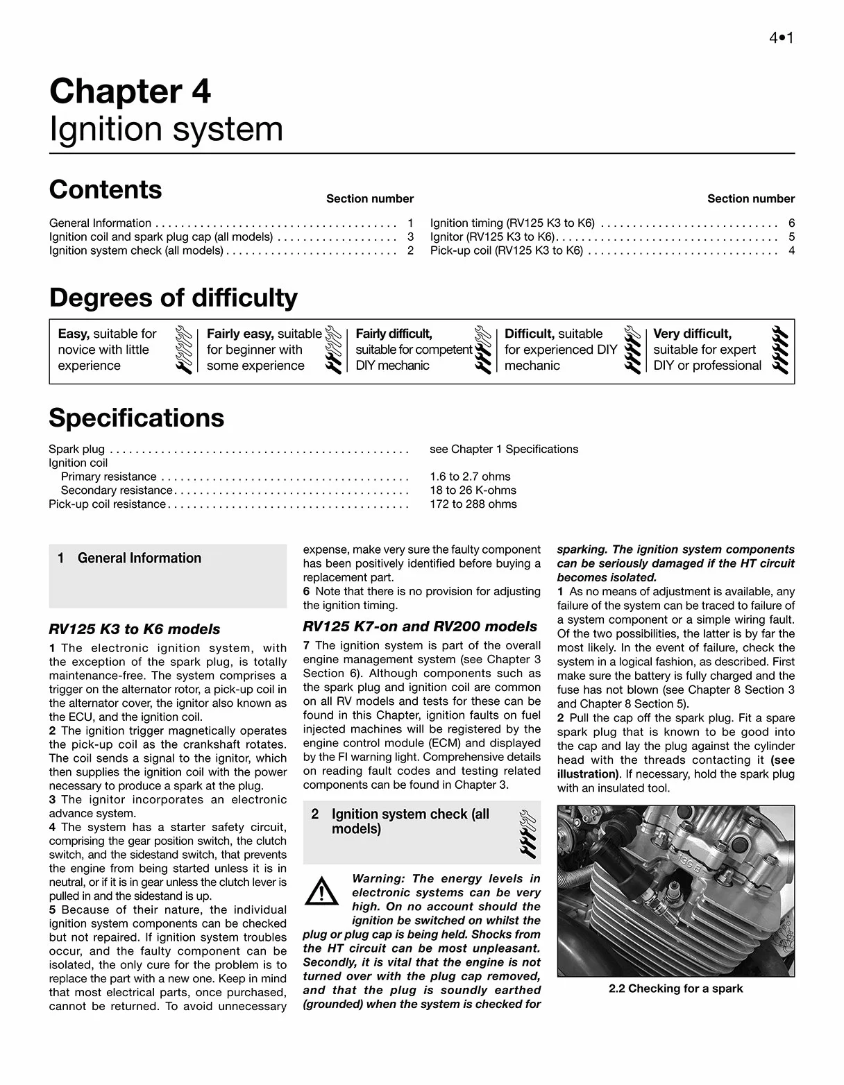 Suzuki RV125/200 VanVan (03 - 17) Haynes Repair Manual