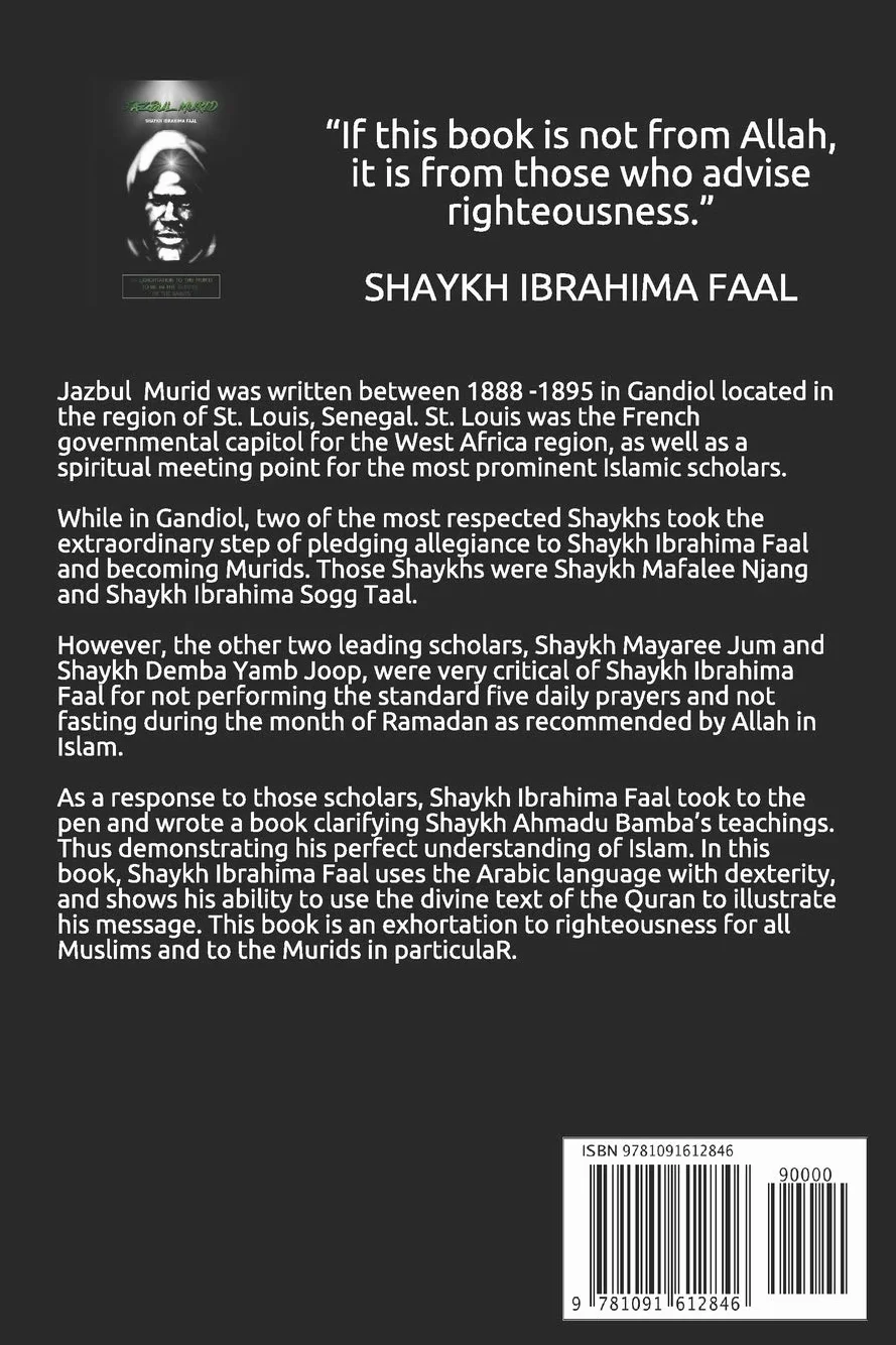 JAZBUL MURID: AN EXHORTATION TO THE MURID TO BE IN THE SERVICE OF THE SAINTS