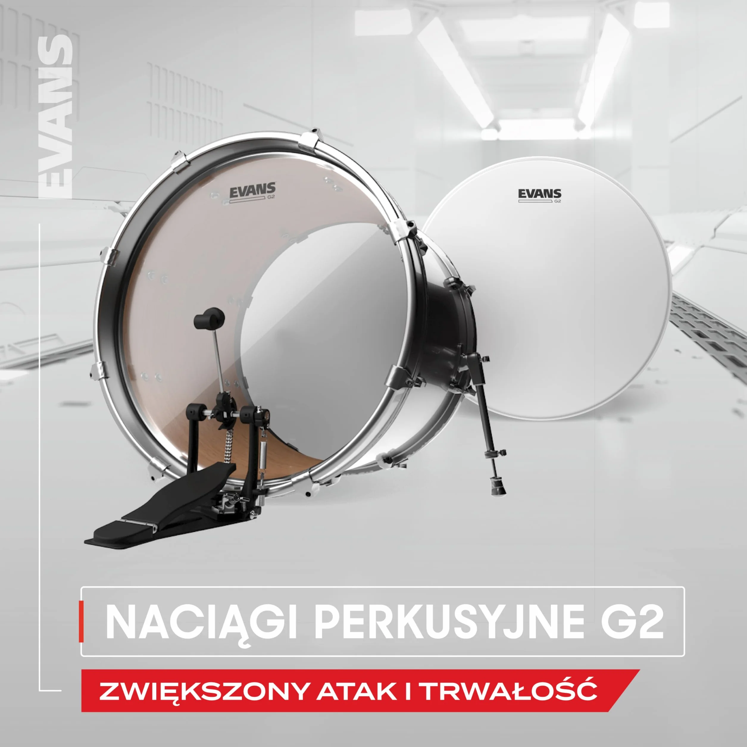 Evans Głowice perkusyjne - G2 Coated Rock Tompack (10, 12, 16 cali)