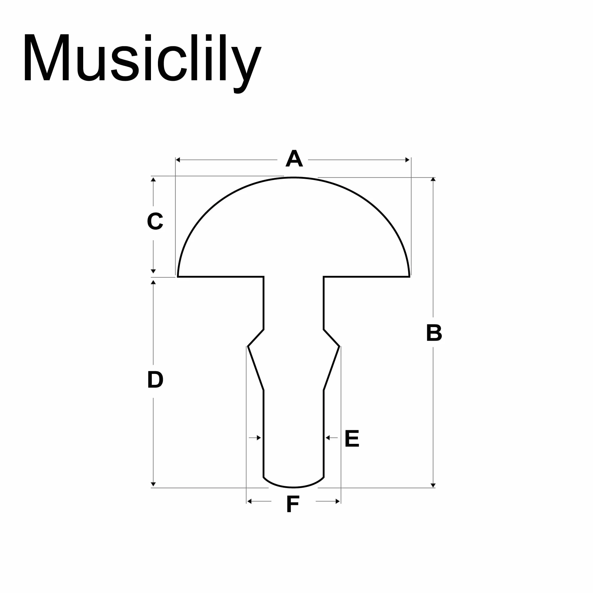Musiclily 2,9mm Stal Nierdzewna Drut Progowy Jumbo Fret Wire do Gitary Elektrycznej Fender Strat Tele Les Paul, Chrom (Zestaw 24 szt.)