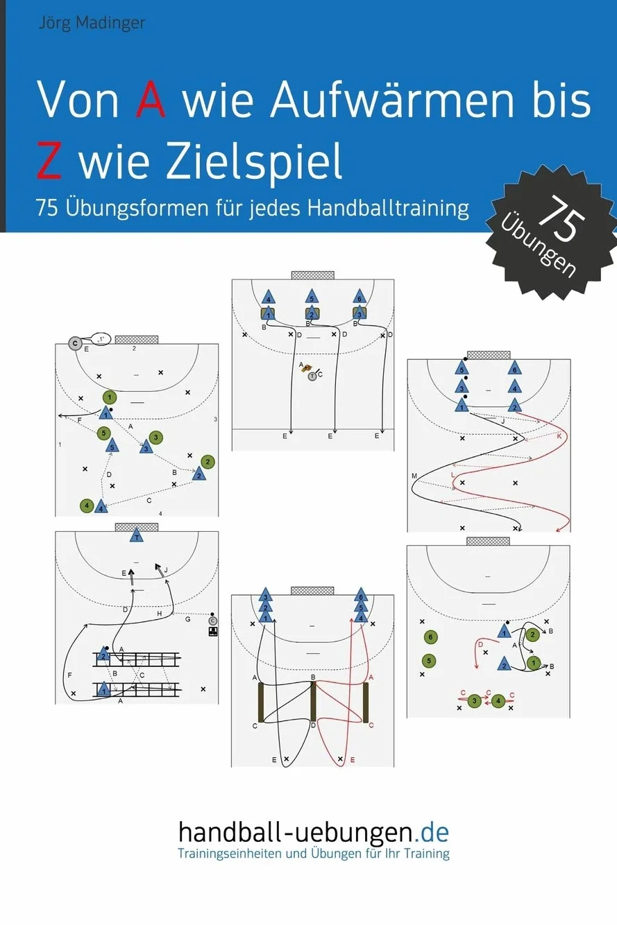 Von A wie Aufwärmen bis Z wie Zielspiel: 75 Übungsformen für jedes Handballtraining