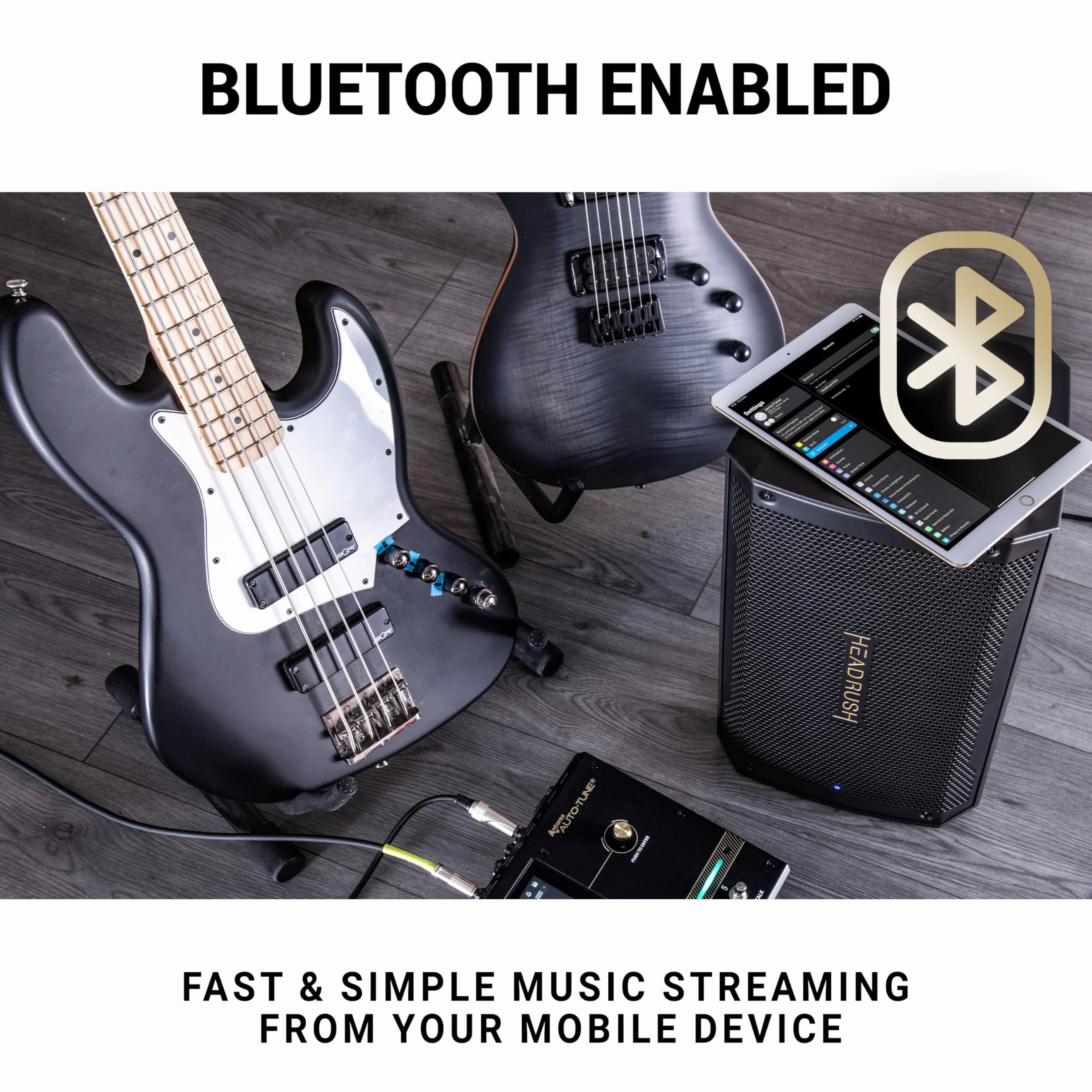HeadRush FRFR108 MKII - Вzmacniacz do gitary elektrycznej i basowej 2000W, Bluetooth 8" o płaskiej charakterystyce do efektów i symulatorów wzmacniac