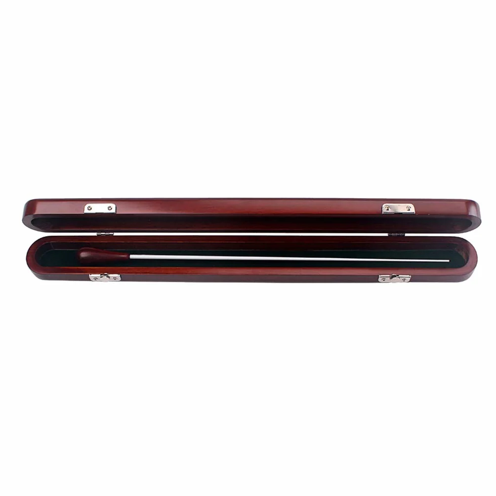 Alnicov Red Wood Conductor Music Baton Drewniane pudełko z pałeczką Ręcznie robione części muzyczne