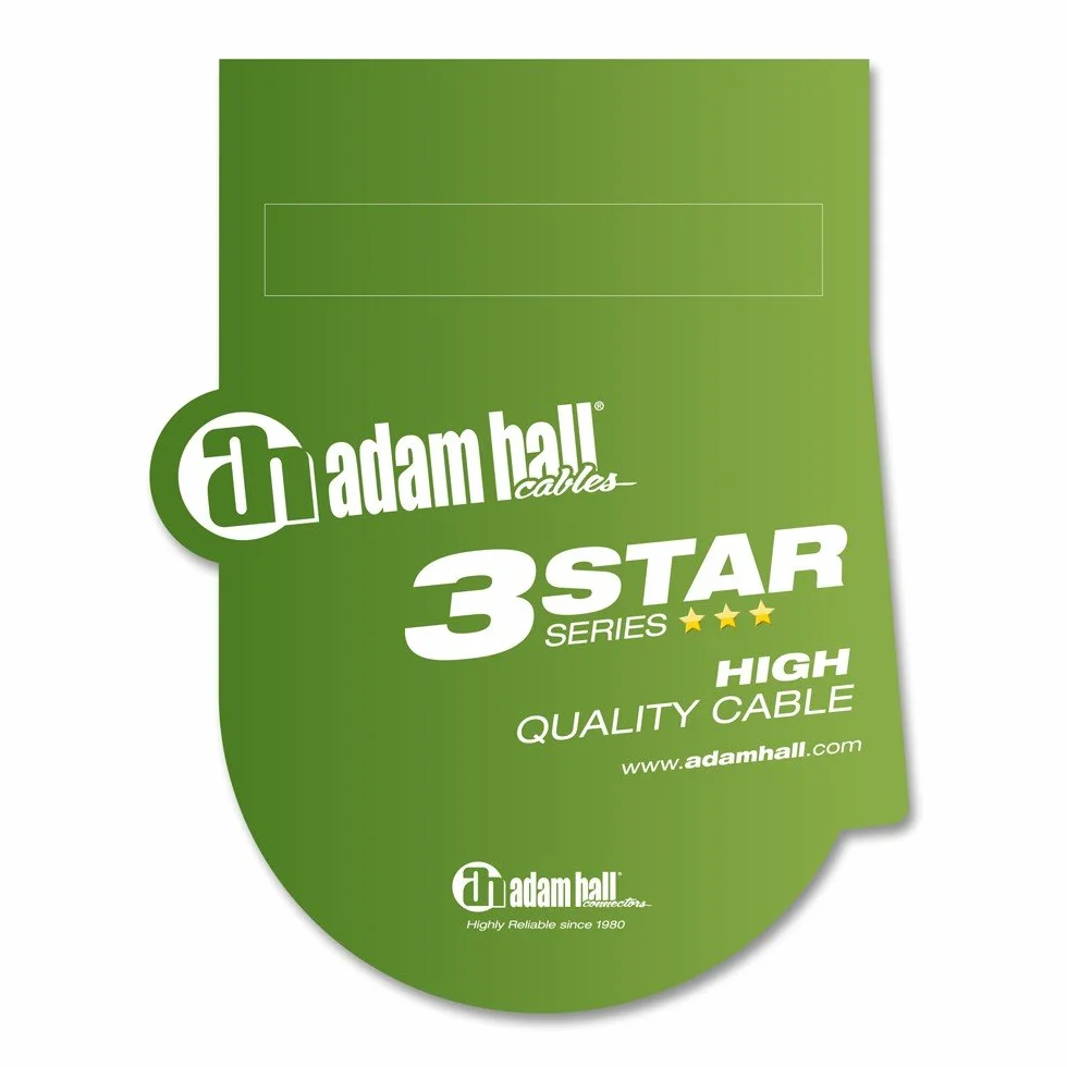 Adam Hall 3 gwiazda seria 3 m XLR męski na 6,3 mm kabel mikrofonu stereo