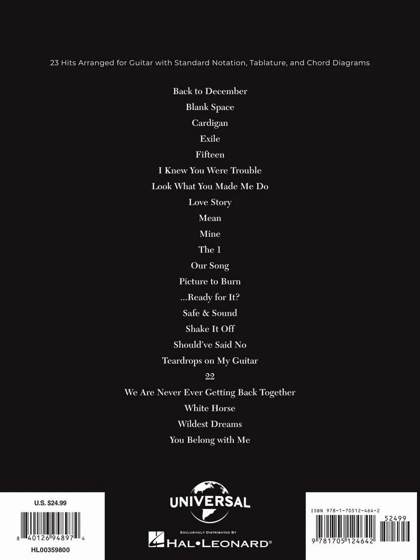 Taylor Swift - Easy Guitar Anthology 2nd Edition