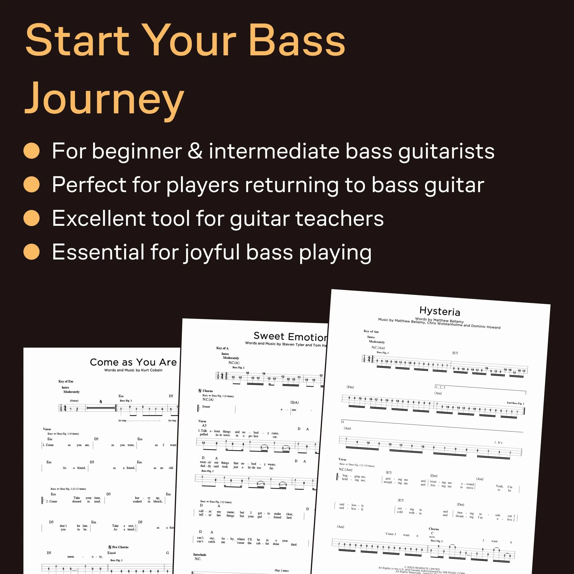 First 50 Songs You Should Play on Bass