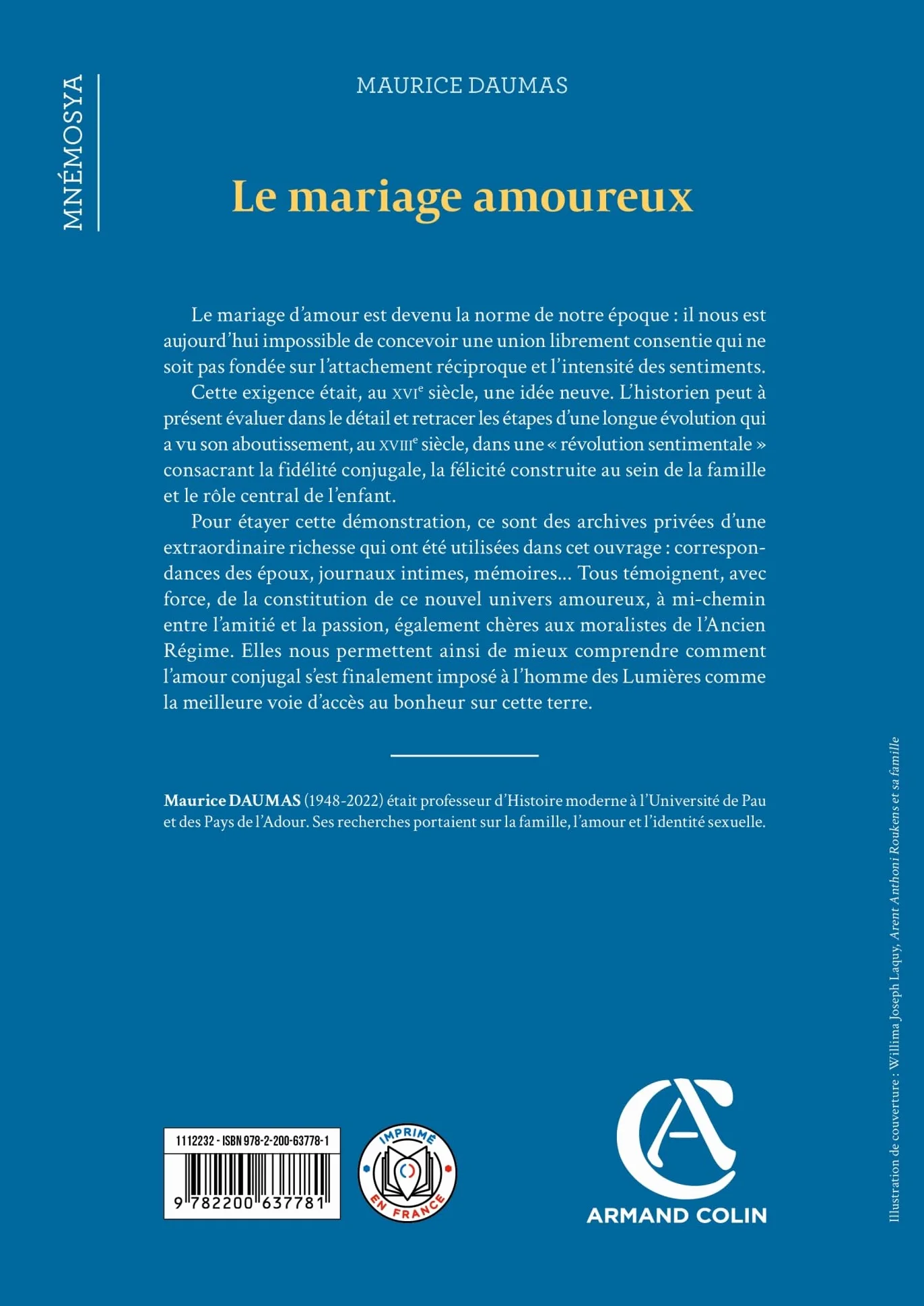 Le Mariage amoureux: Histoire du lien conjugal sous l'Ancien Régime