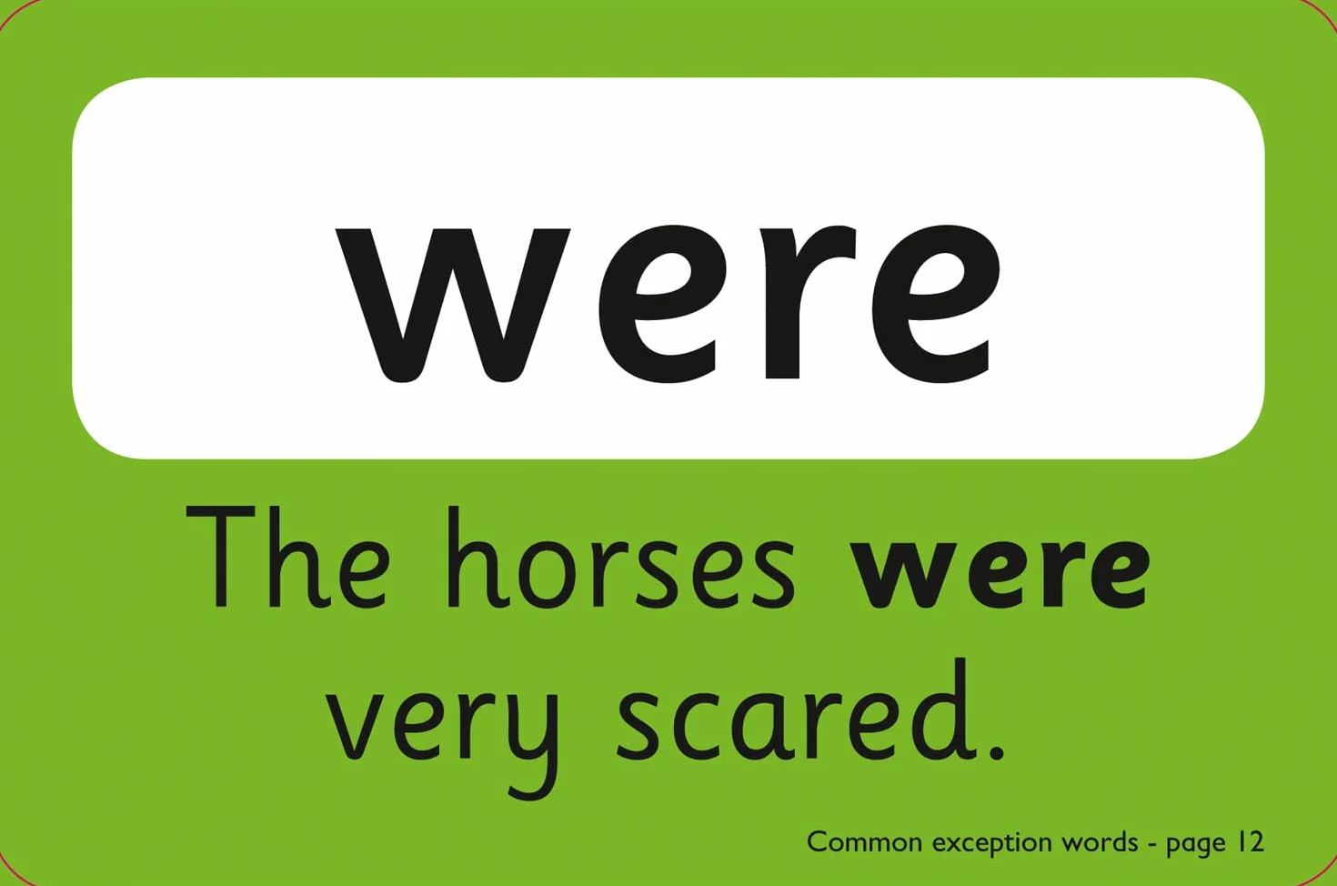 Common Exception Words Flashcards: Ideal for home learning