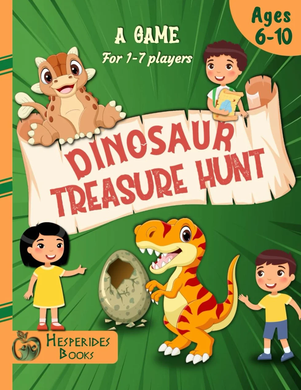 Dinosaur Treasure Hunt: for a Kids' Birthday Party | All you need in one kit | For 1-7 players | Ages 6-10