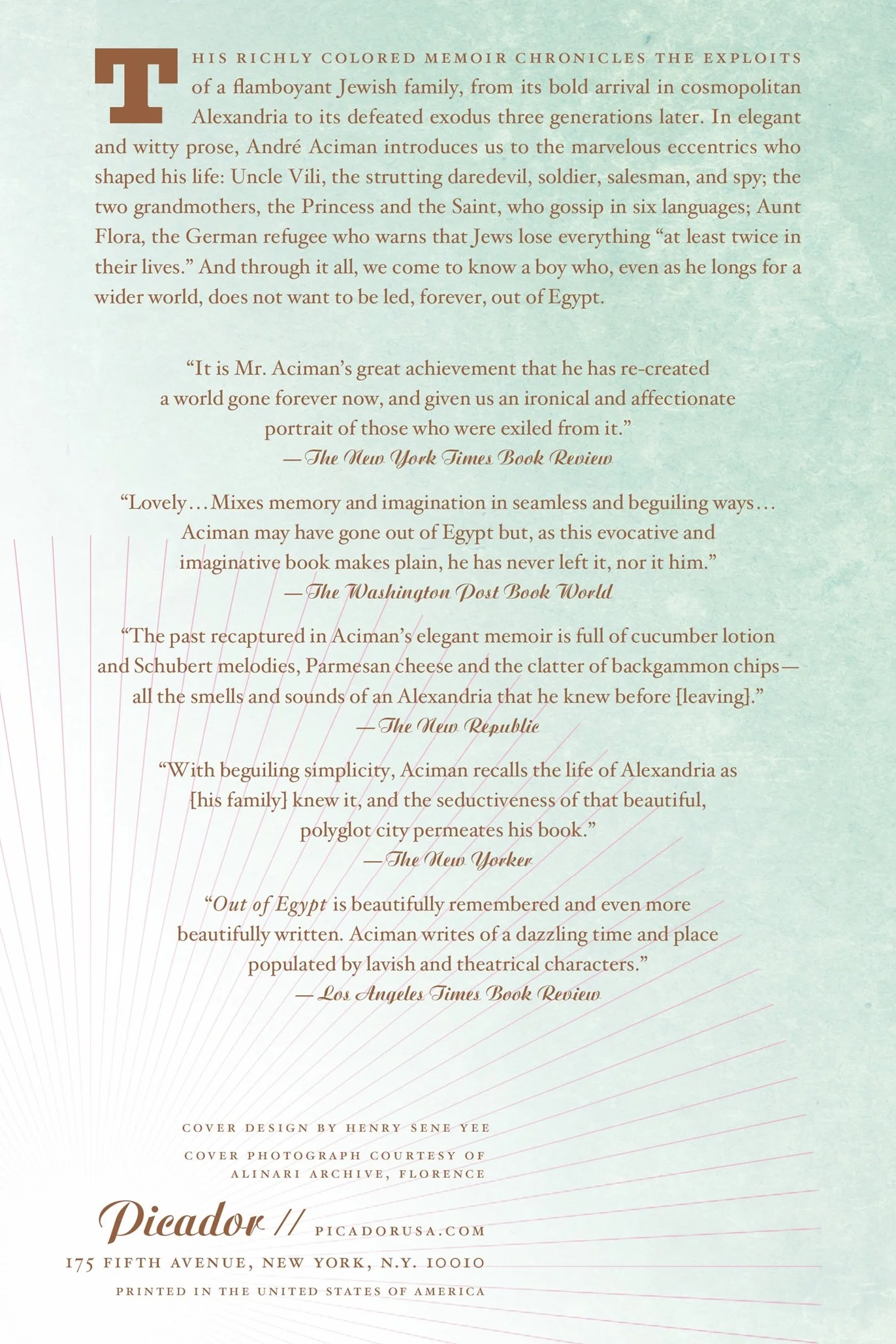 Out of Egypt: A Memoir