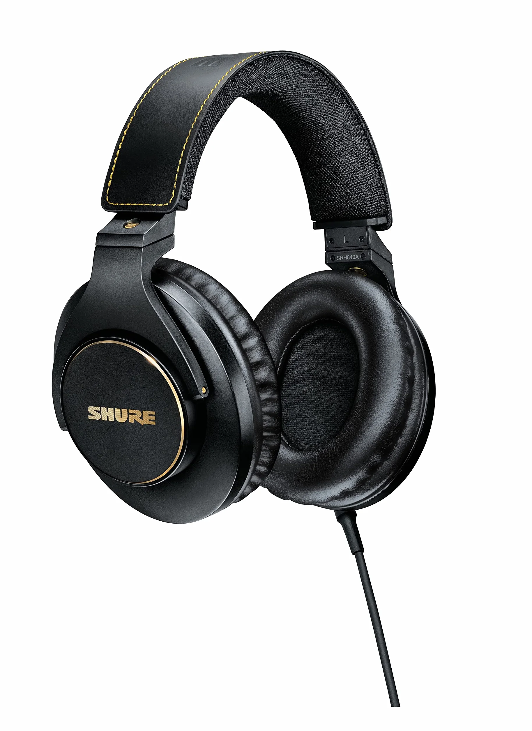 Shure SRH840A Przewodowe słuchawki nauszne do krytycznego słuchania i monitorowania, profesjonalny zestaw słuchawkowy, szczegółowy dźwięk, składana konstrukcja - wersja 2022