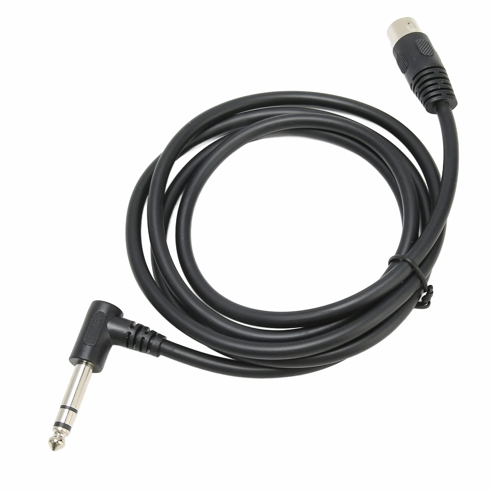 Kabel 1/4 Cala do DIN 5 Pin, 90 Stopni 6.35mm Męski na MIDI 5Pin Męski TRS Stereofoniczny Kabel Audio do Głośnika, Wzmacniacza, Miksera, Klawiatury MIDI, 4,9 Stopy
