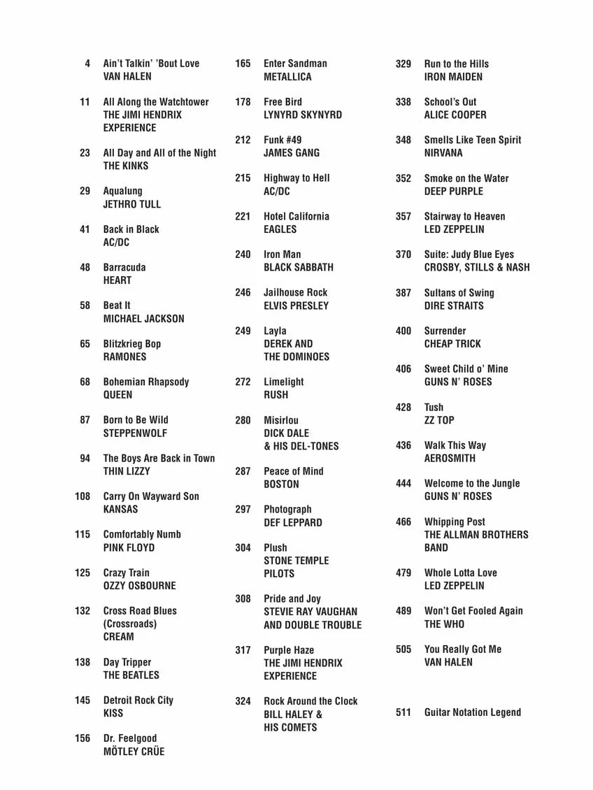 Guitar world: 50 greatest rock songs of all time