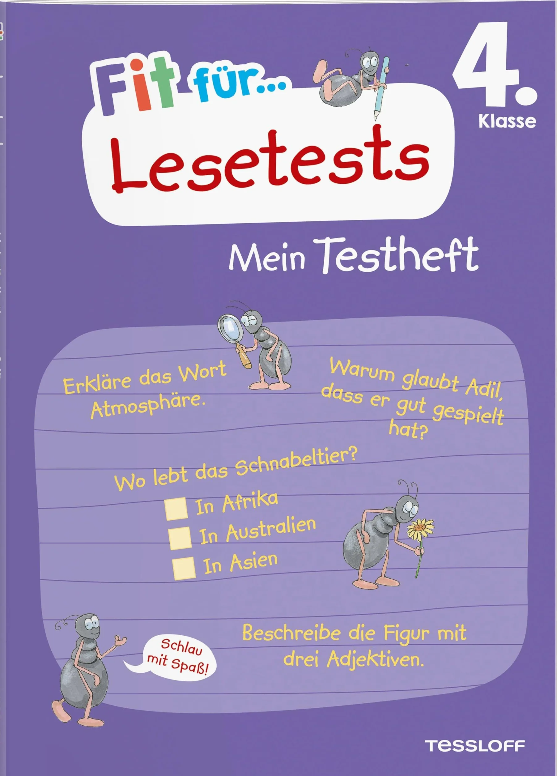 Fit für Lesetests 4. Klasse. Mein Testheft: Texte sicher verstehen und Lesetests erfolgreich meistern