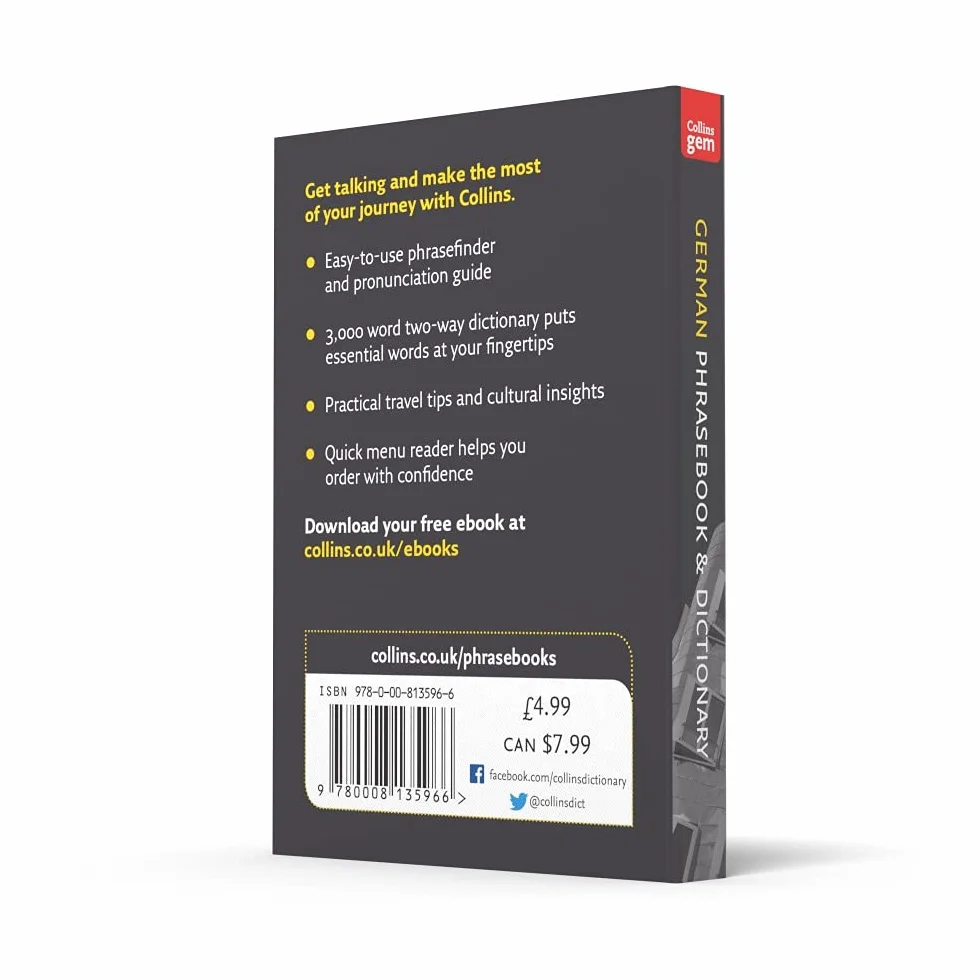 Collins German Phrasebook and Dictionary Gem Edition: Essential phrases and words in a mini, travel-sized format