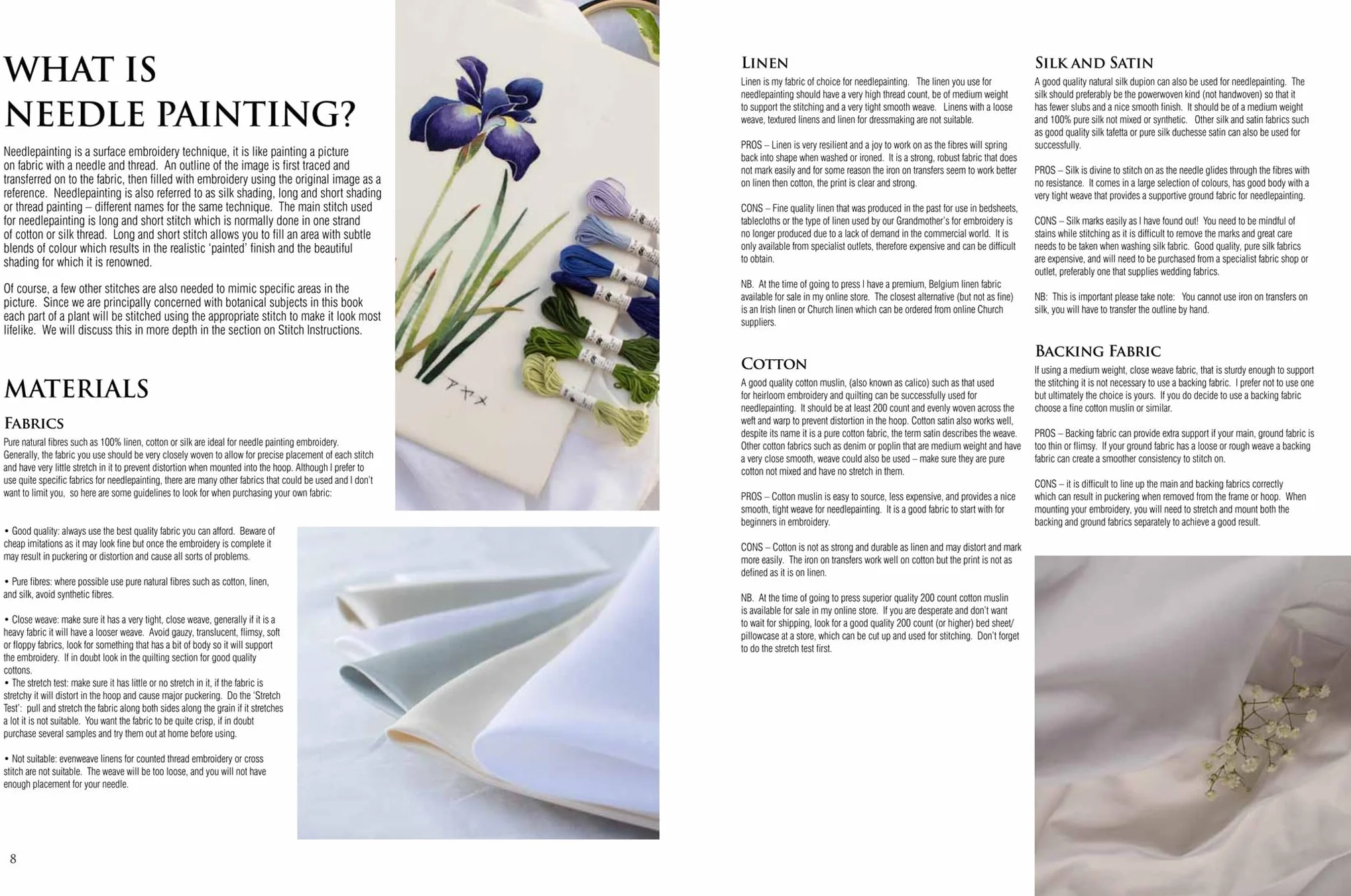The Kew Book of Embroidered Flowers: 11 Inspiring Projects with Reusable Iron-On Transfers