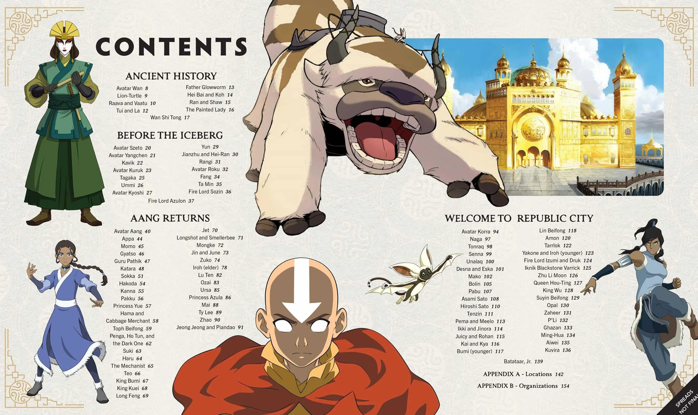 Avatar Legends Character Encyclopedia