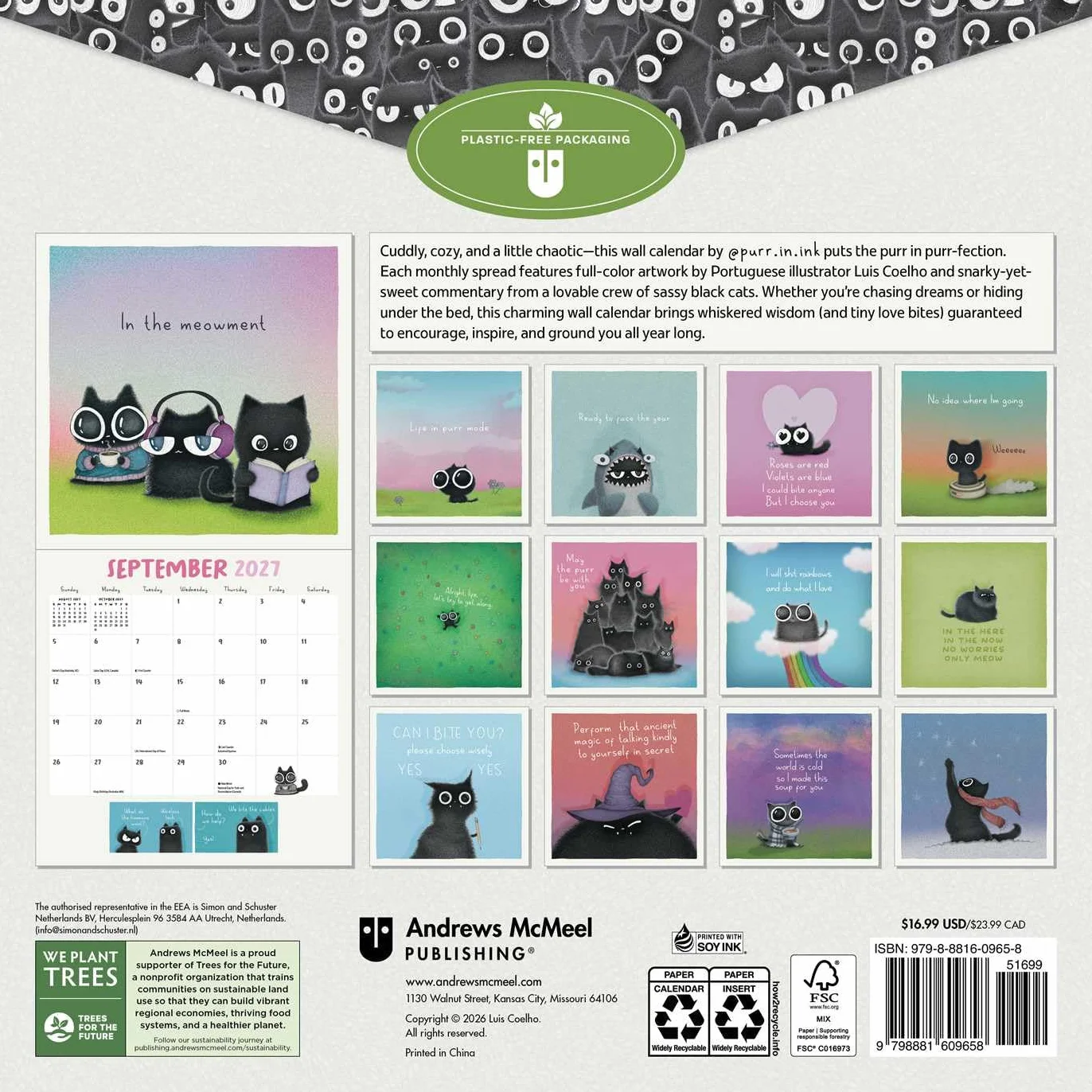 A Year of Purrs 2027 Wall Calendar