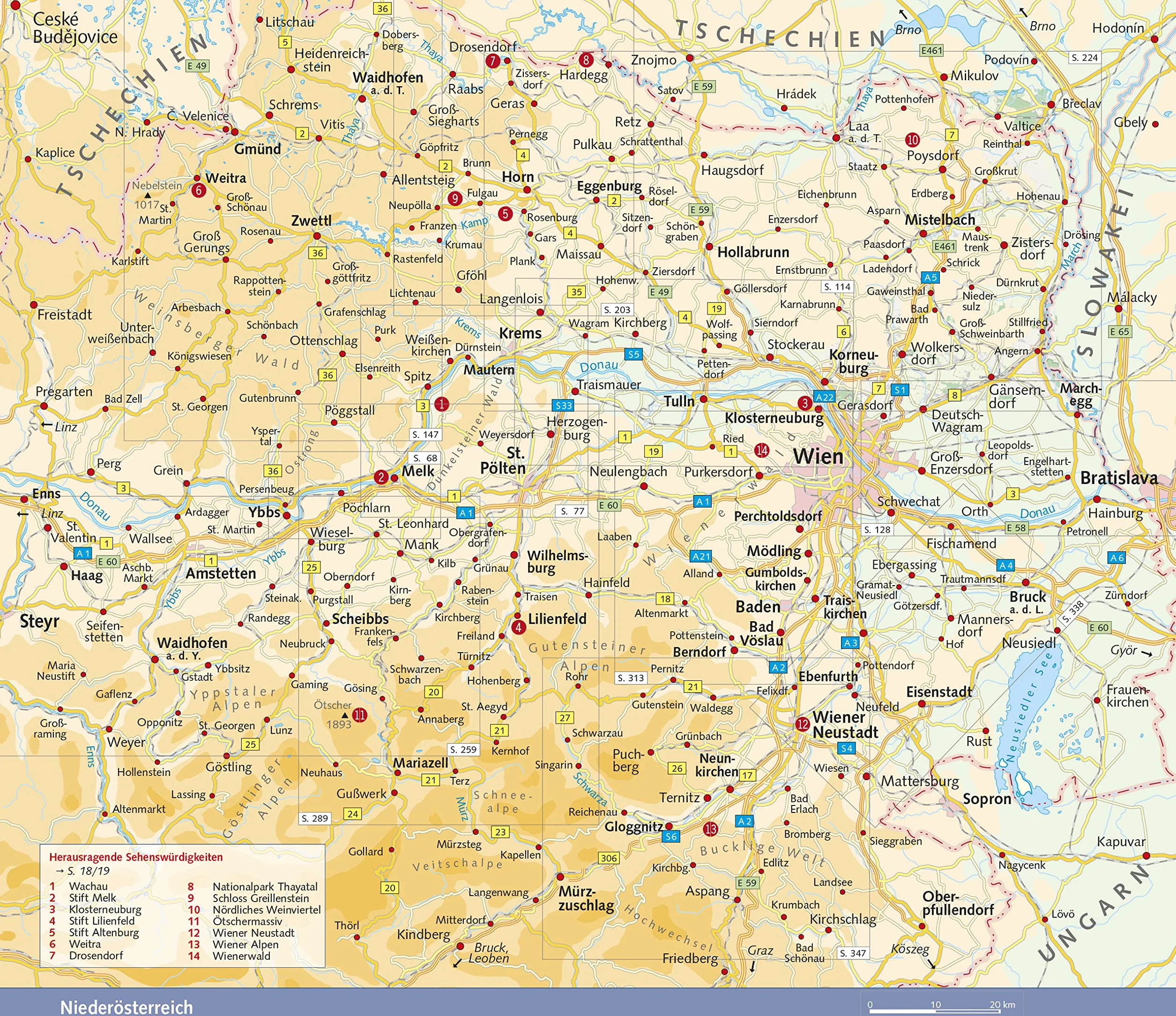 TRESCHER Reiseführer Niederösterreich: Wachau, Waldviertel, Weinviertel, Mostviertel, Wienerwald und Wiener Alpen