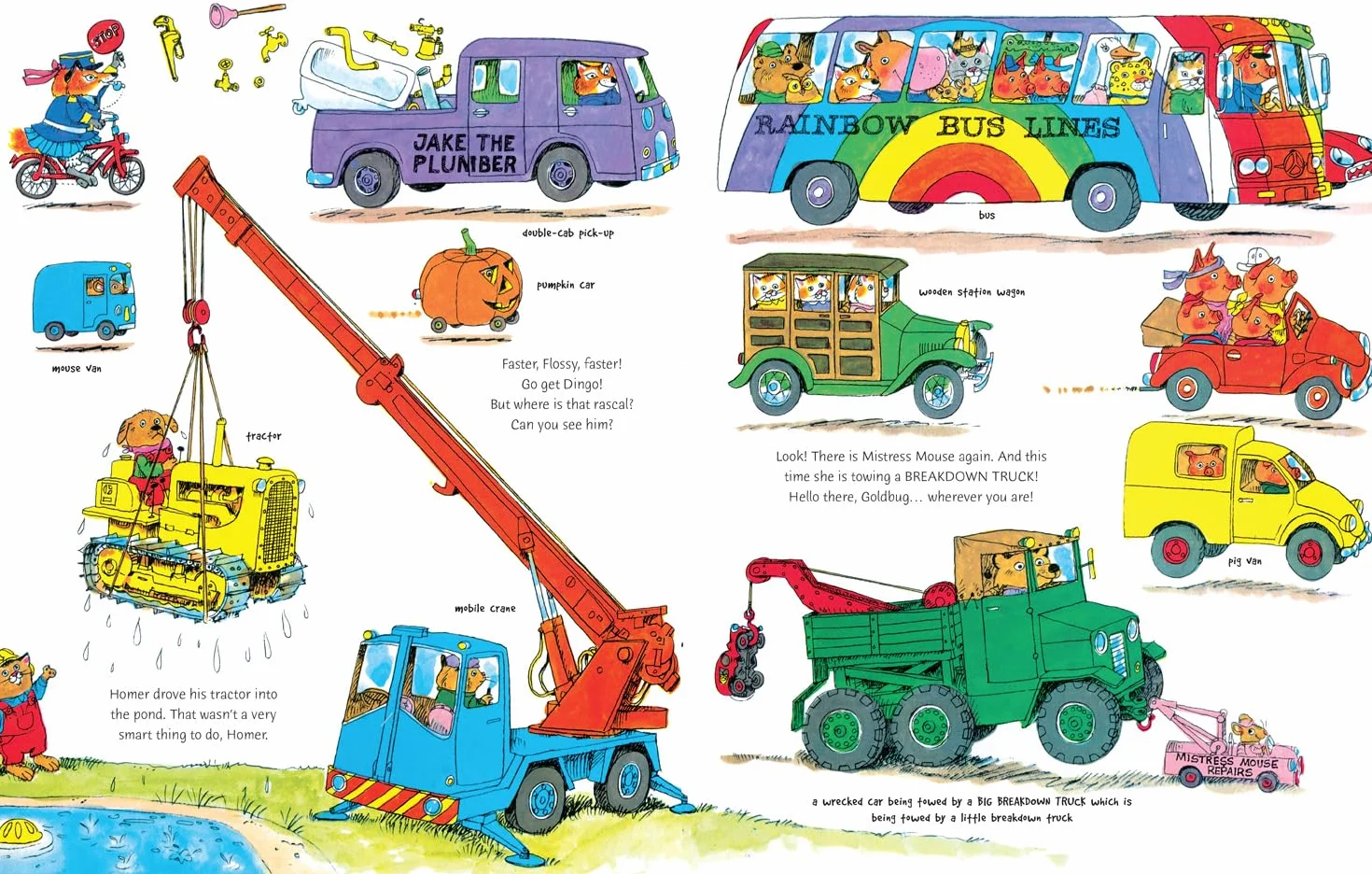 Cars and Trucks and Things That Go: Kids will love discovering all kinds of fun vehicles in this illustrated children’s book classic